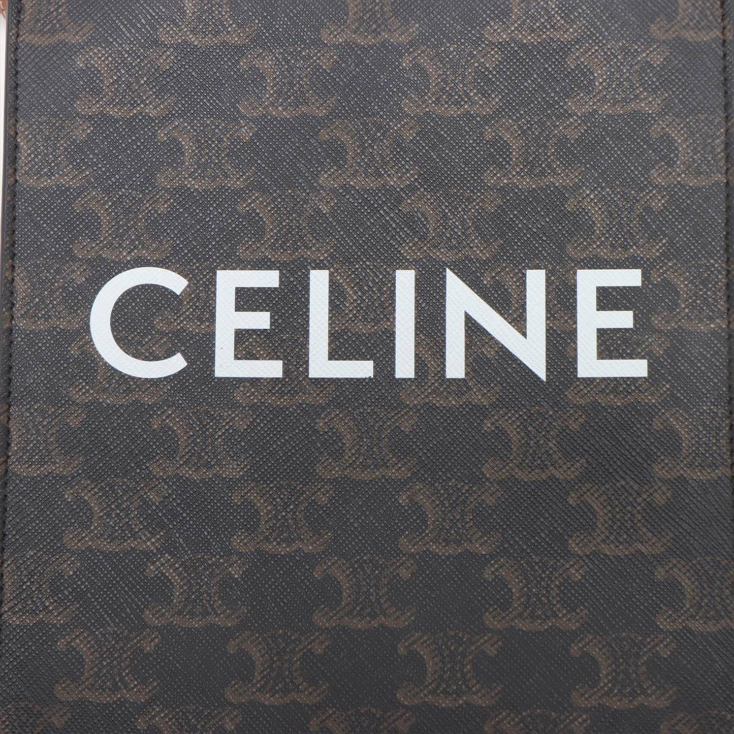 Celine Mini Triomphe Coated Canvas Vertical Cabas Satchel
