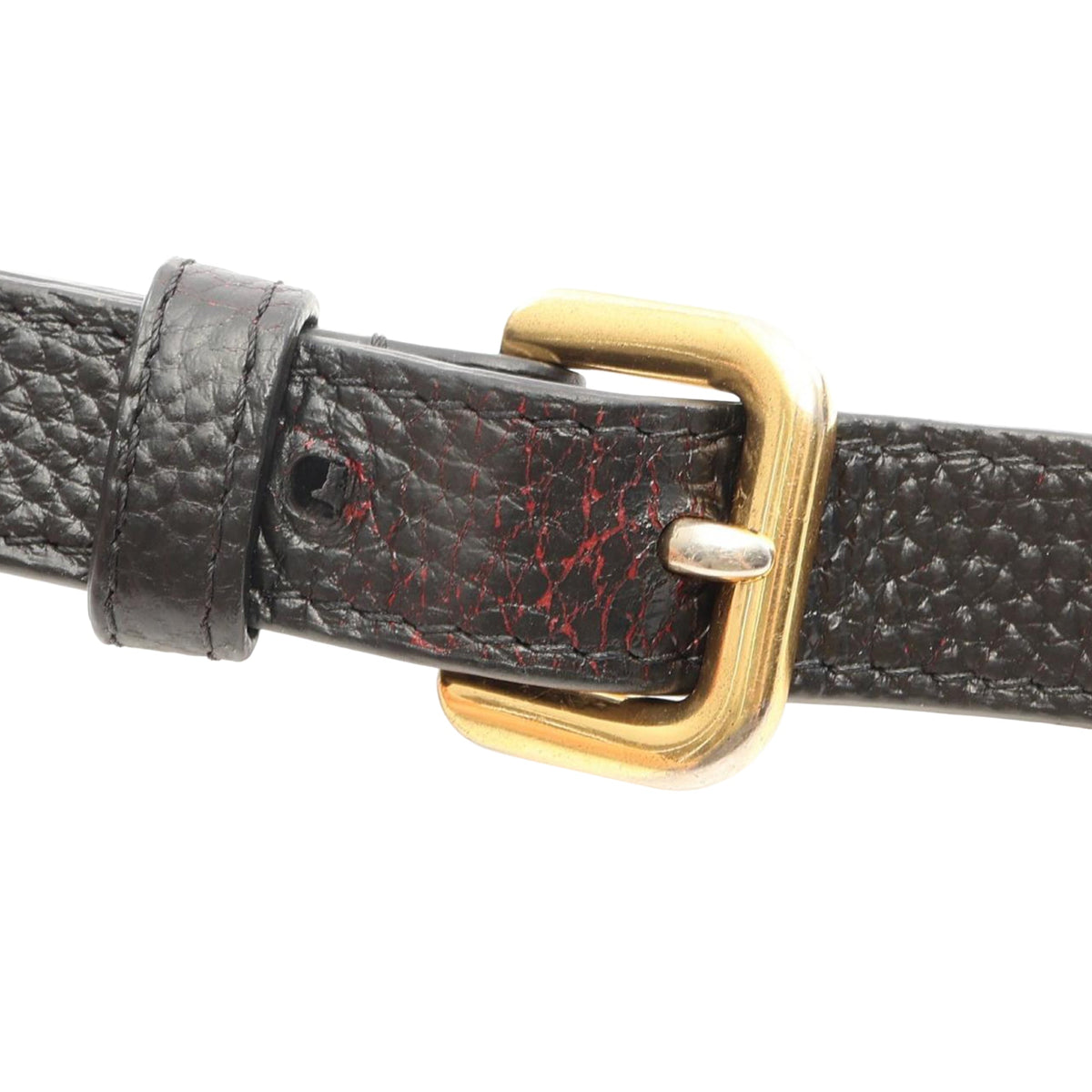 Prada Vitello Daino Satchel — Black