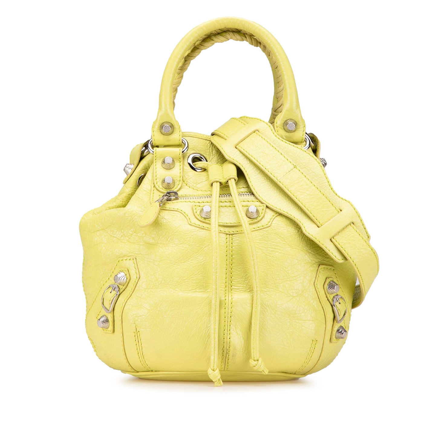 Lambskin Motocross Giant 12 Pompon Bag