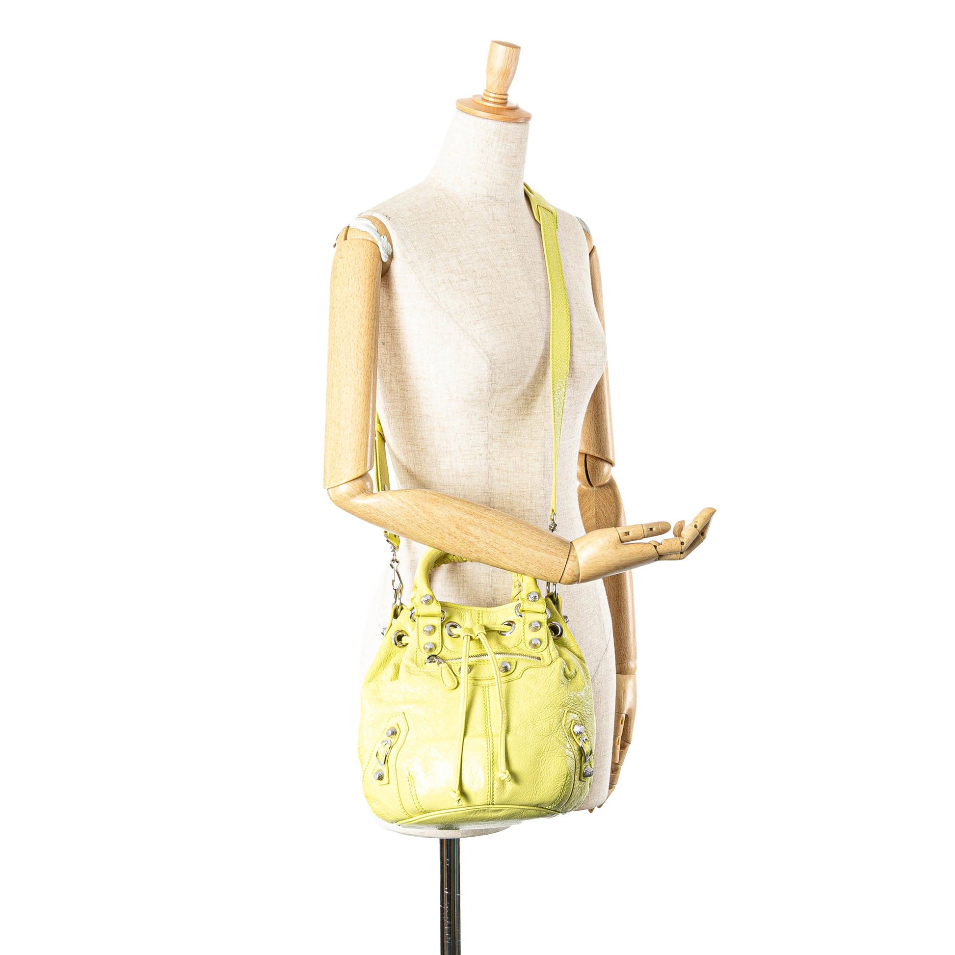 Lambskin Motocross Giant 12 Pompon Bag