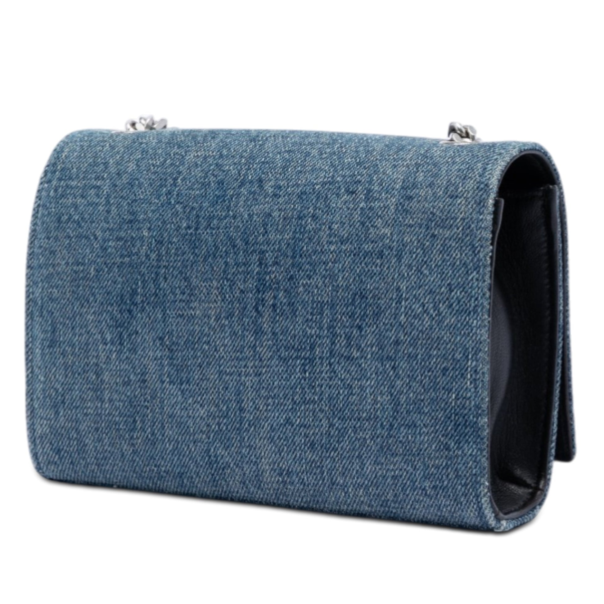Saint Laurent Small Denim Monogram Kate Crossbody