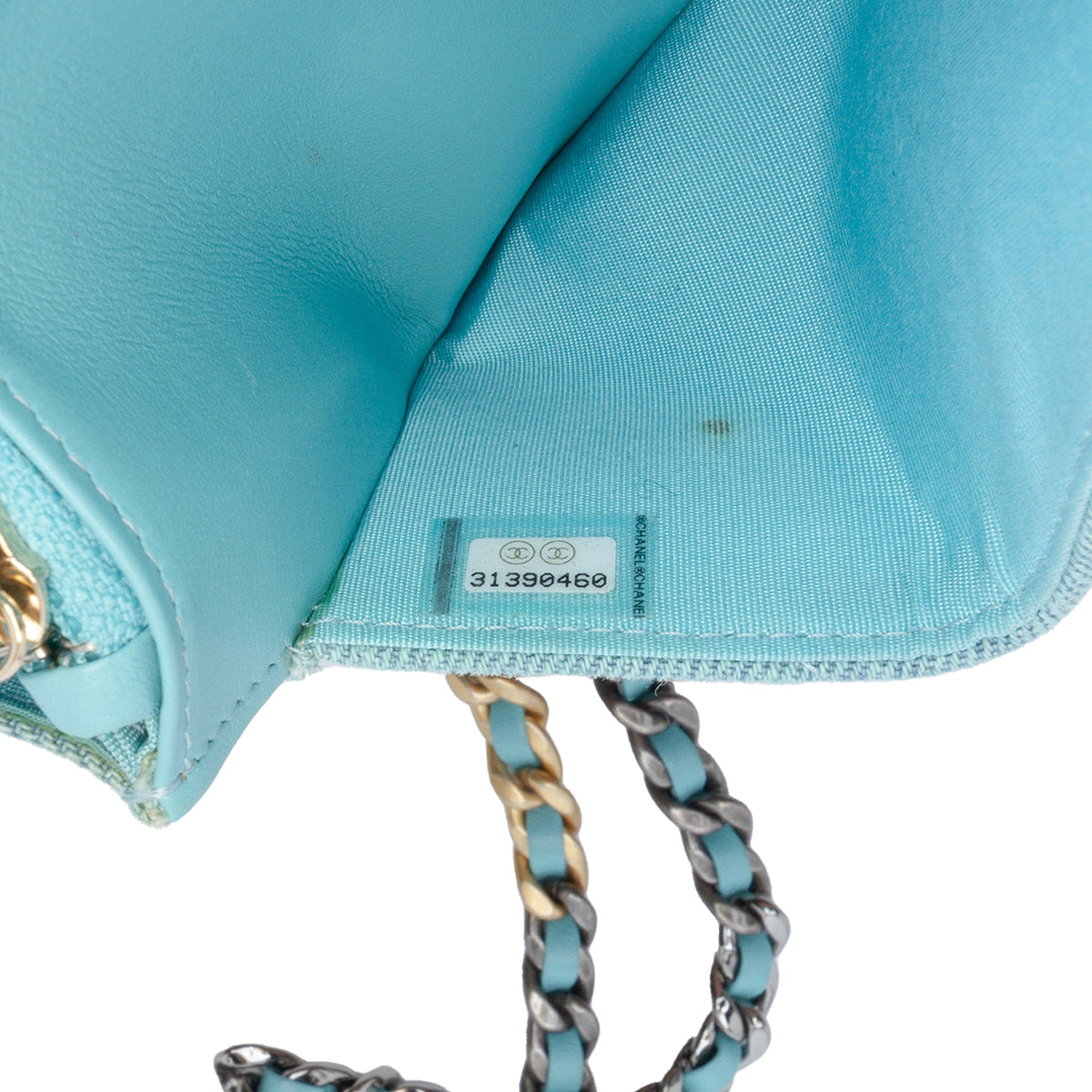 Chanel Denim 19 Wallet on Chain