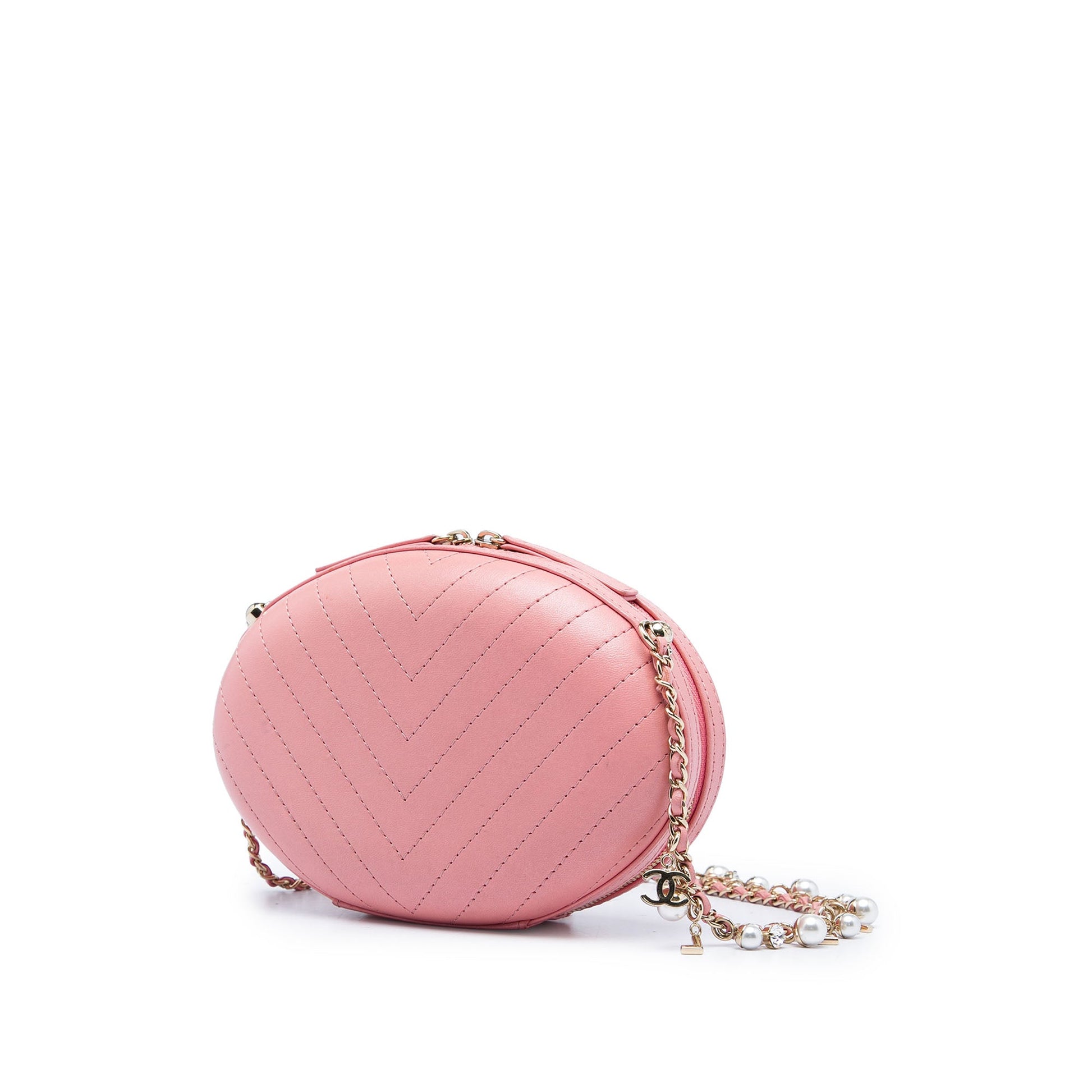 Chanel Chevron Stitched Calfskin La Pausa Evening Bag