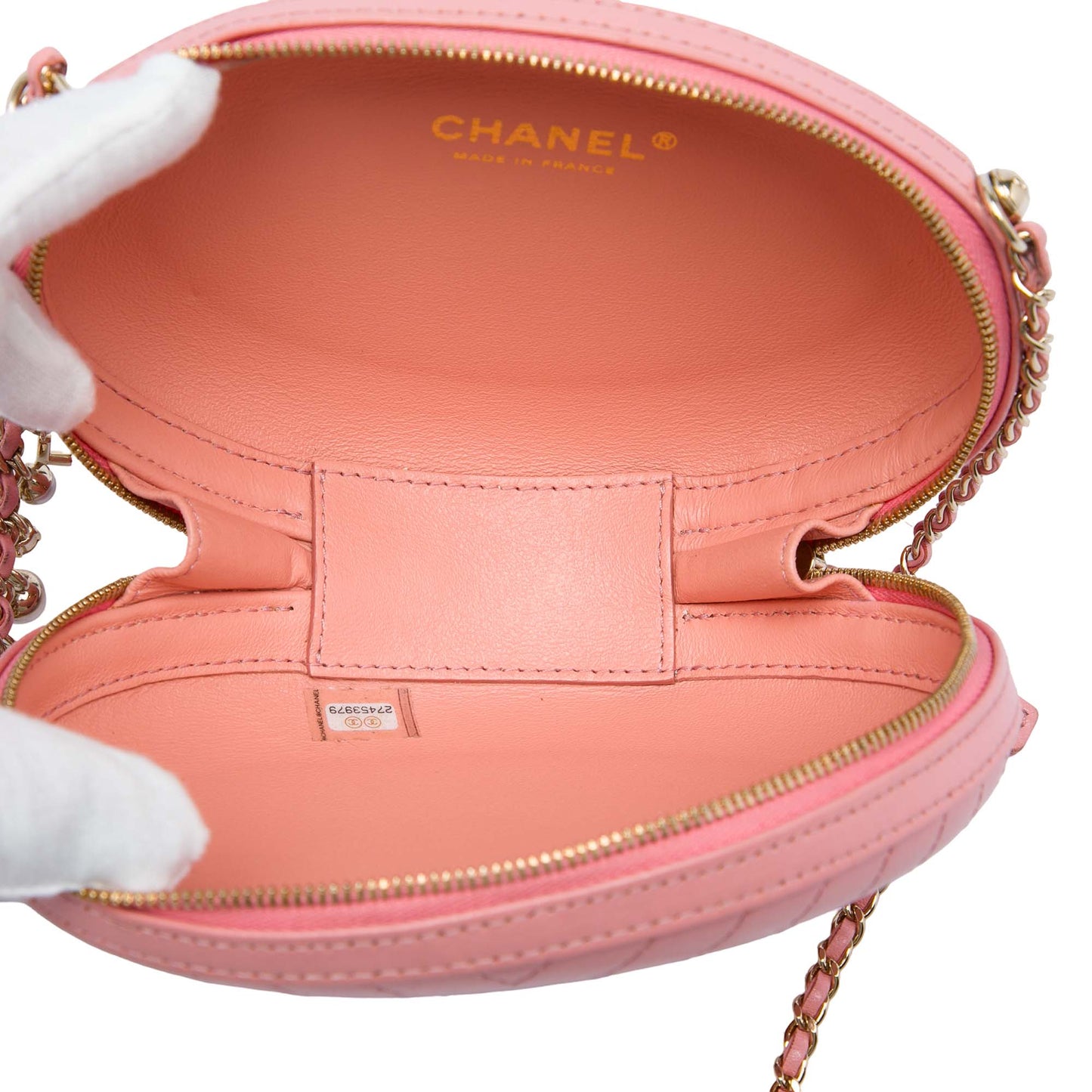 Chanel Chevron Stitched Calfskin La Pausa Evening Bag