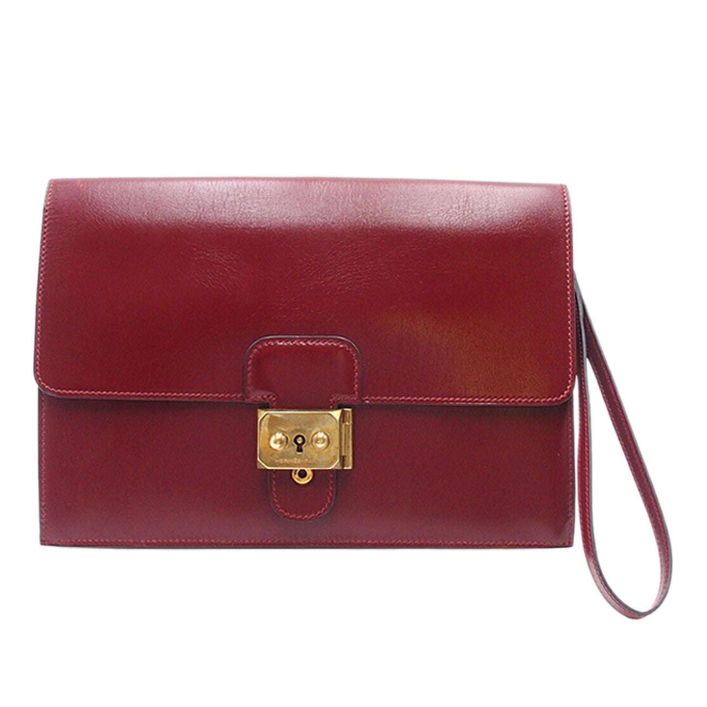 Hermès Box Calf Jet Pochette Clutch
