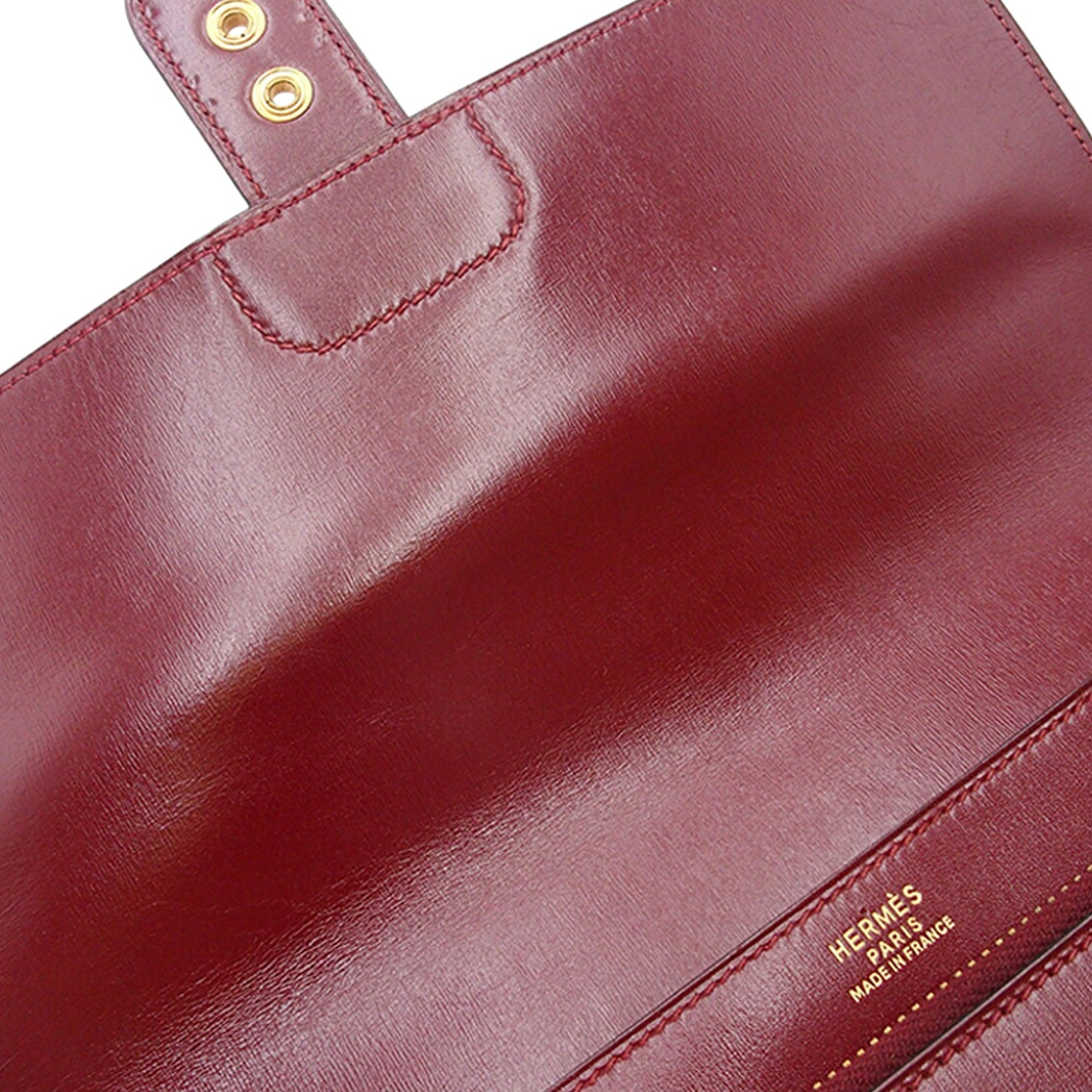 Hermès Box Calf Jet Pochette Clutch