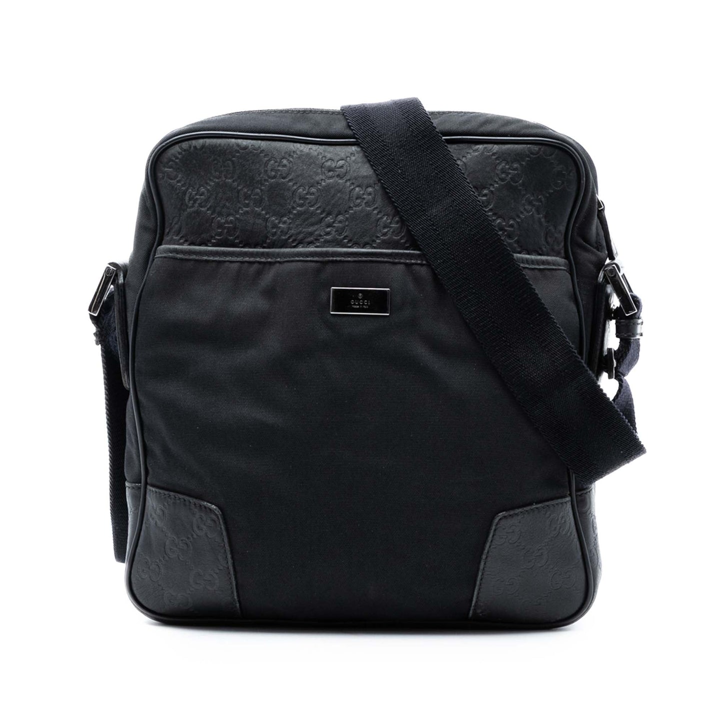 Gucci Guccissima Trimmed Nylon Crossbody