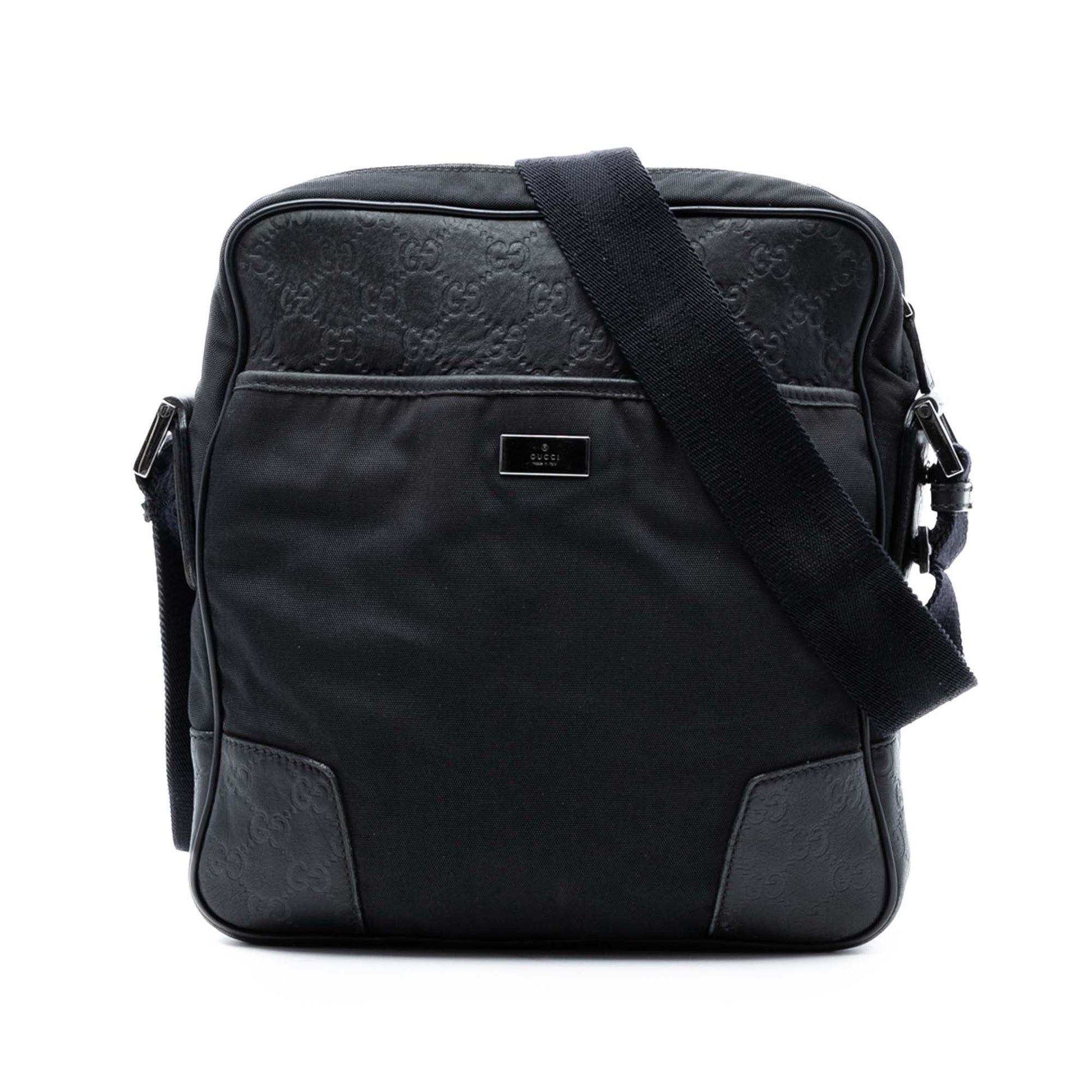 Gucci Guccissima Trimmed Nylon Crossbody
