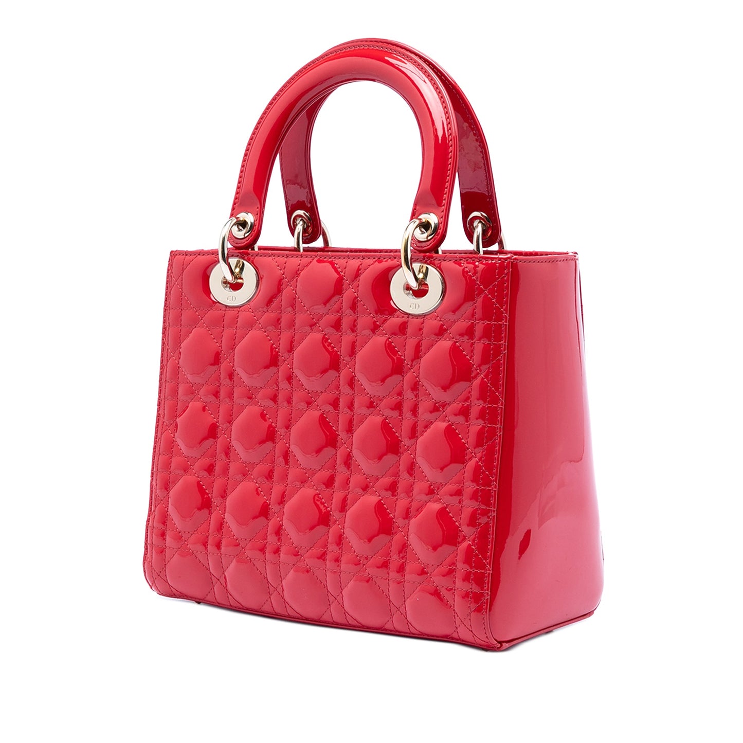 Dior Medium Patent Cannage Lady Dior
