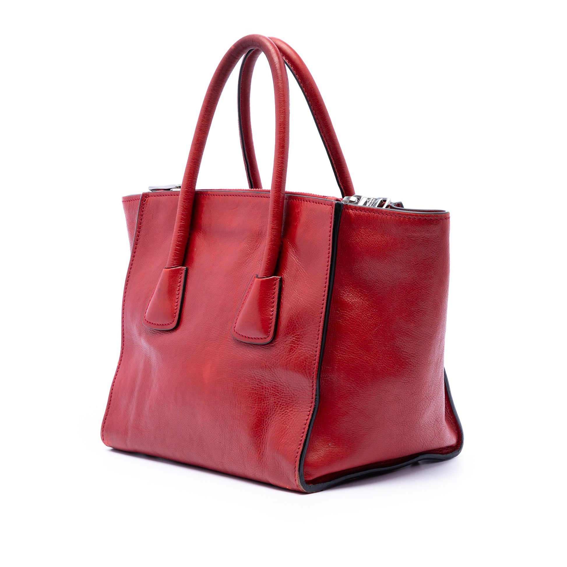 Prada Glace Calf Twin Pocket Satchel