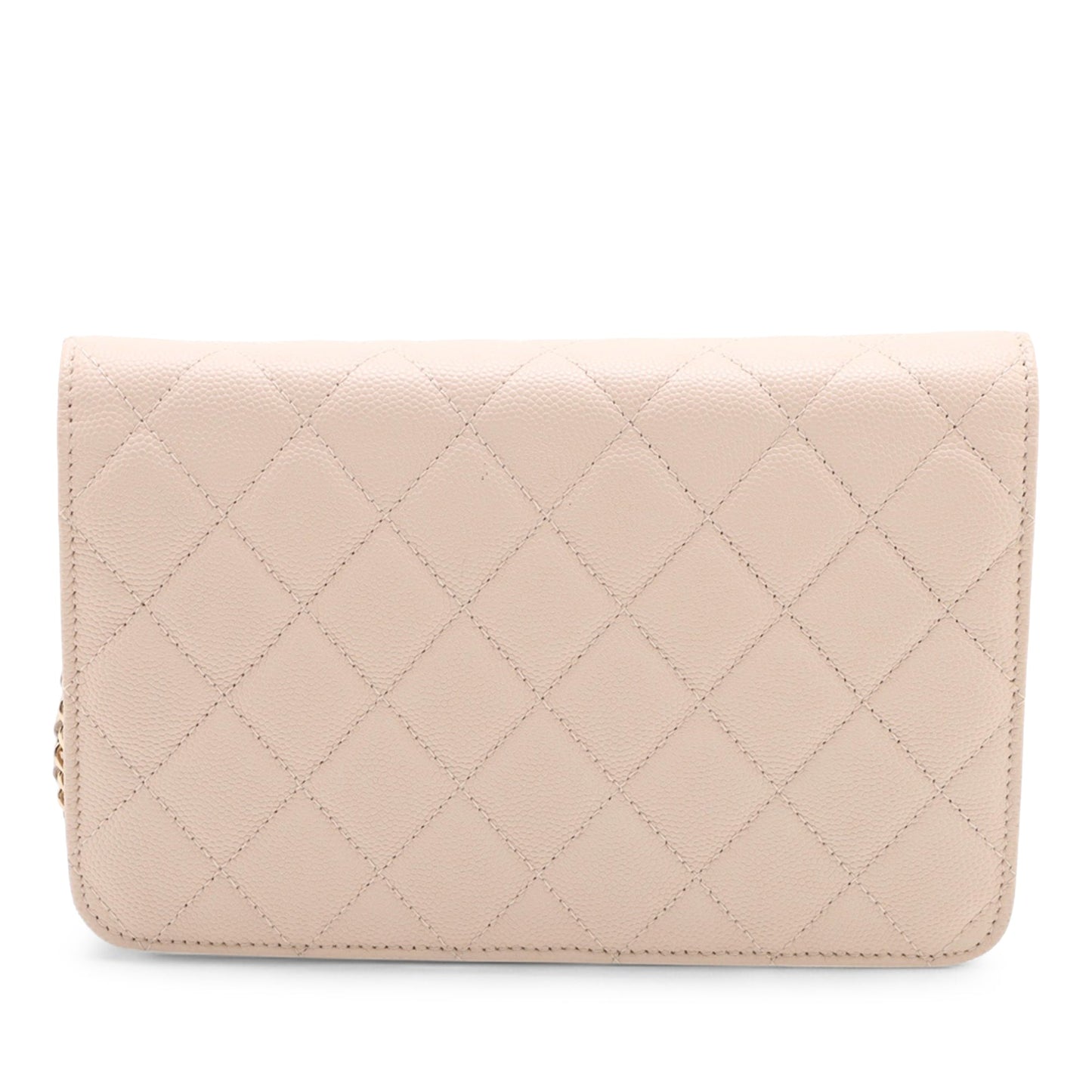 Chanel Quilted Caviar Golden Class Wallet On Chain