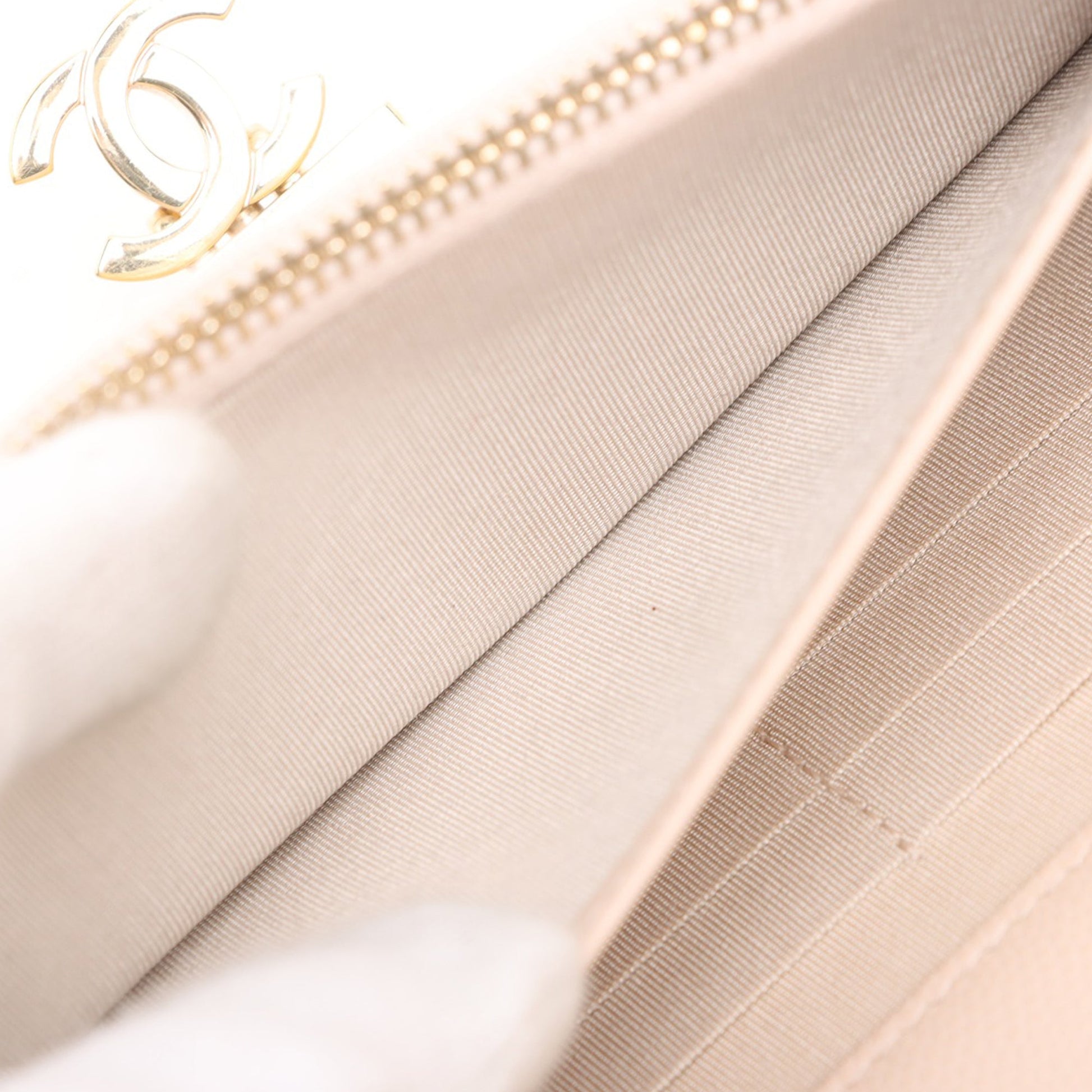 Chanel Quilted Caviar Golden Class Wallet On Chain