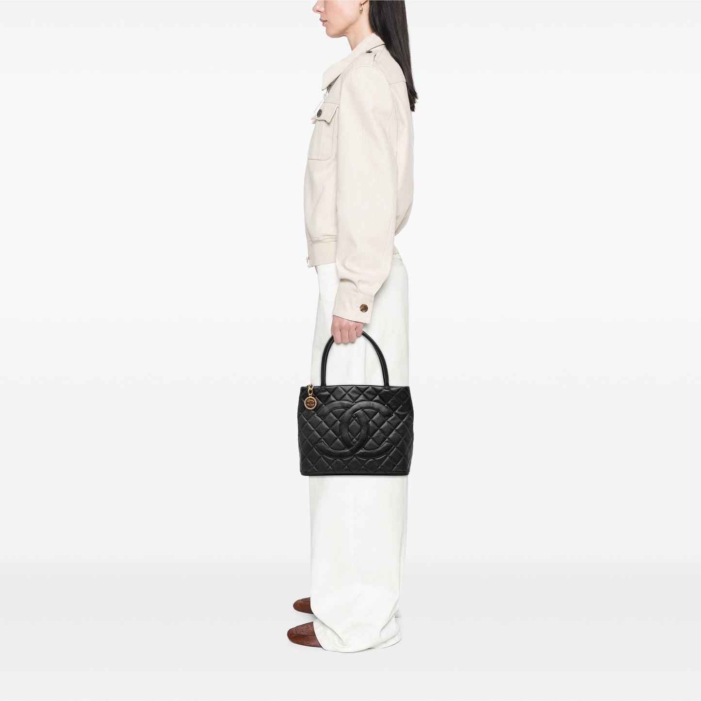 Chanel Caviar Medallion Tote