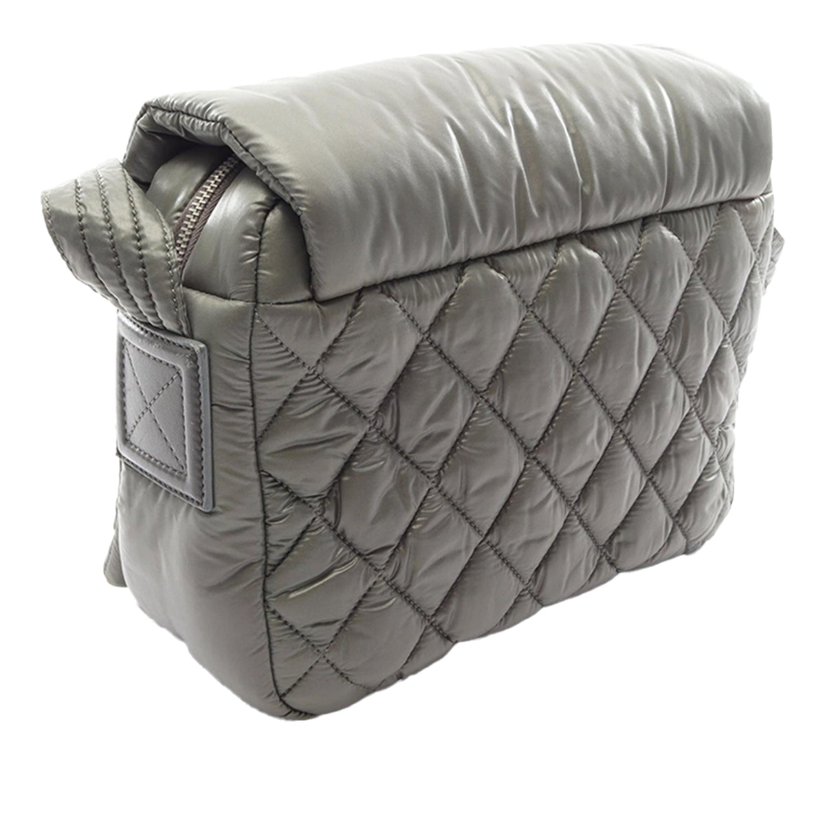 Chanel Small Quilted Nylon Coco Cocoon Messenger Bag — Green