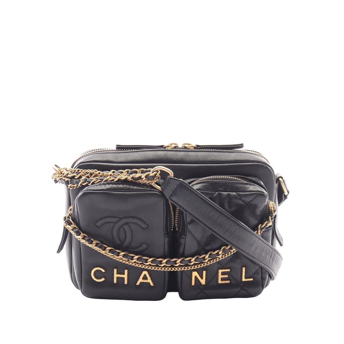 Chanel Small Quilted Calfskin Camera Case