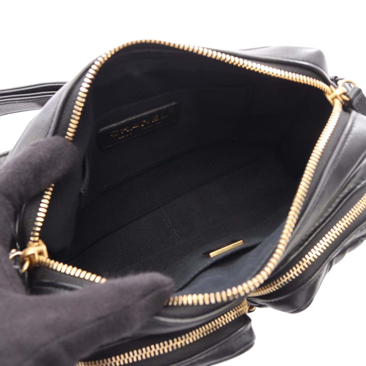 Chanel Small Quilted Calfskin Camera Case