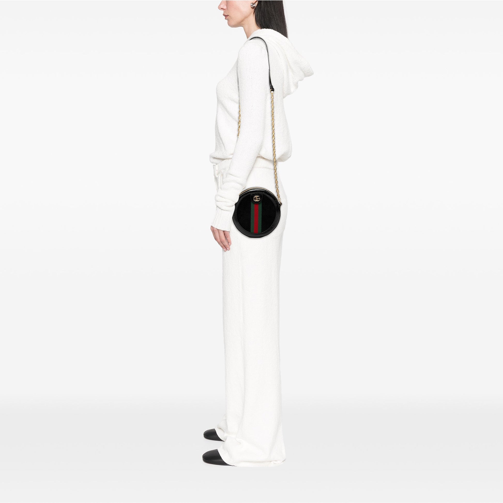 Gucci Mini Suede Ophidia Round Crossbody