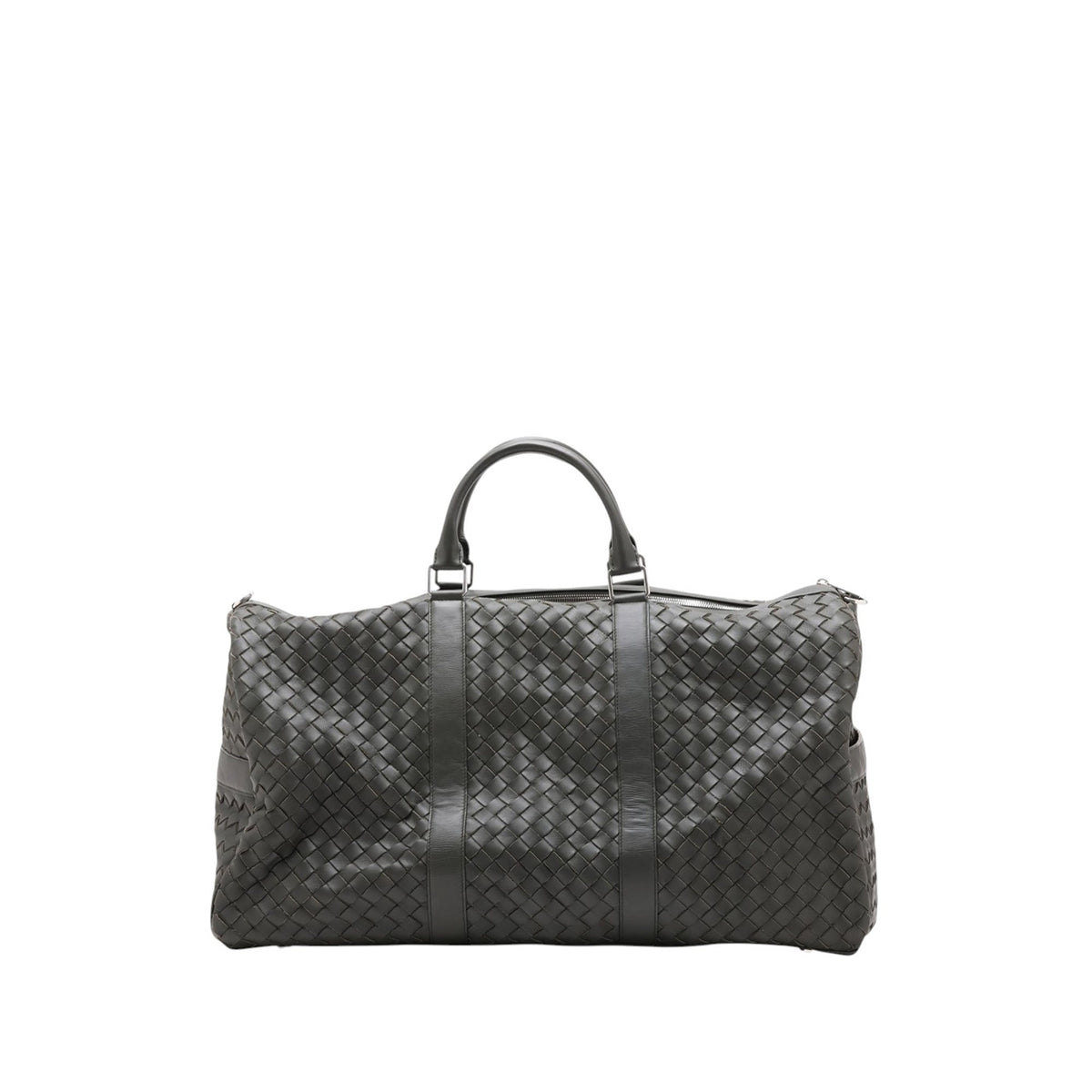Bottega Veneta Nappa Intrecciato Travel Bag — Brown