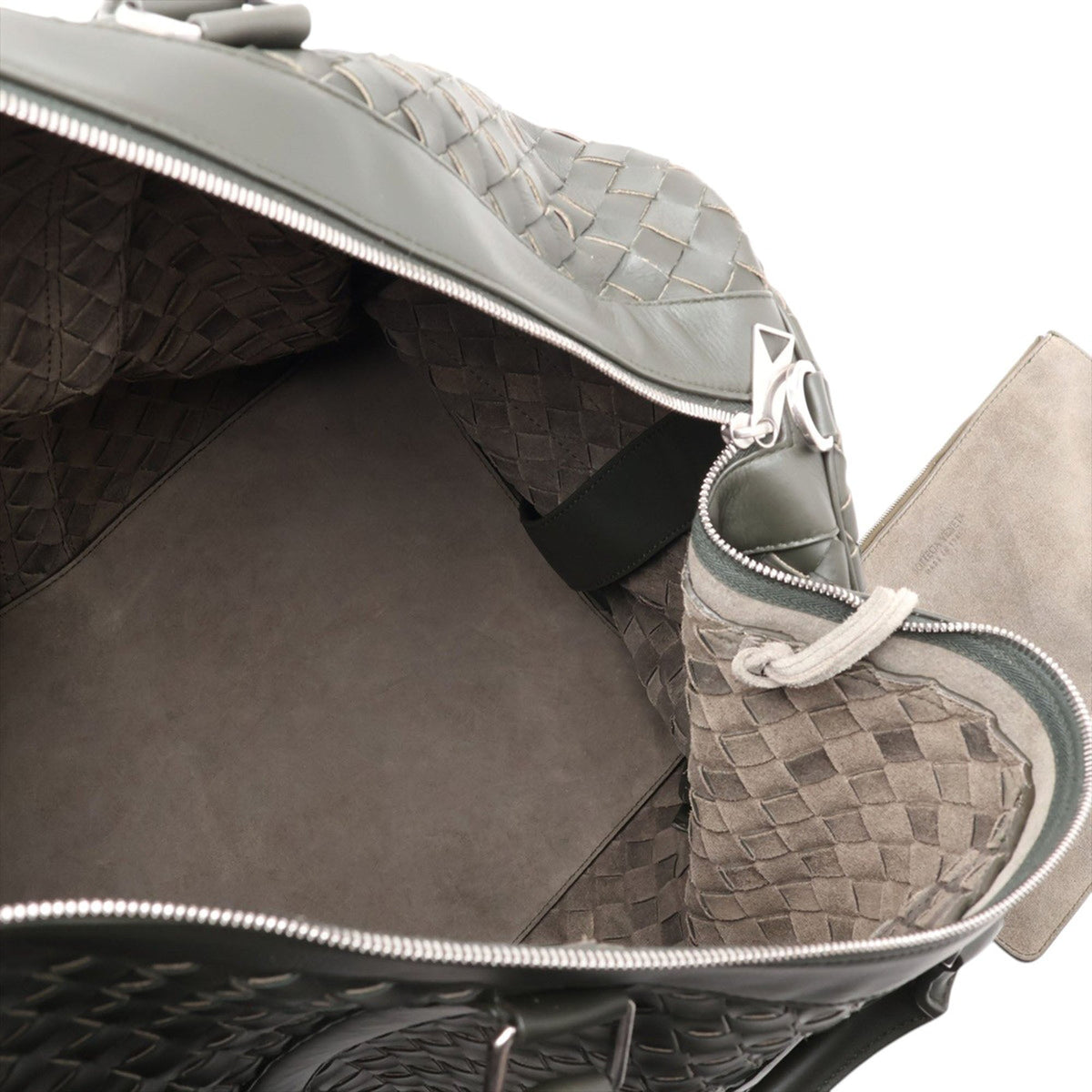 Bottega Veneta Nappa Intrecciato Travel Bag — Brown