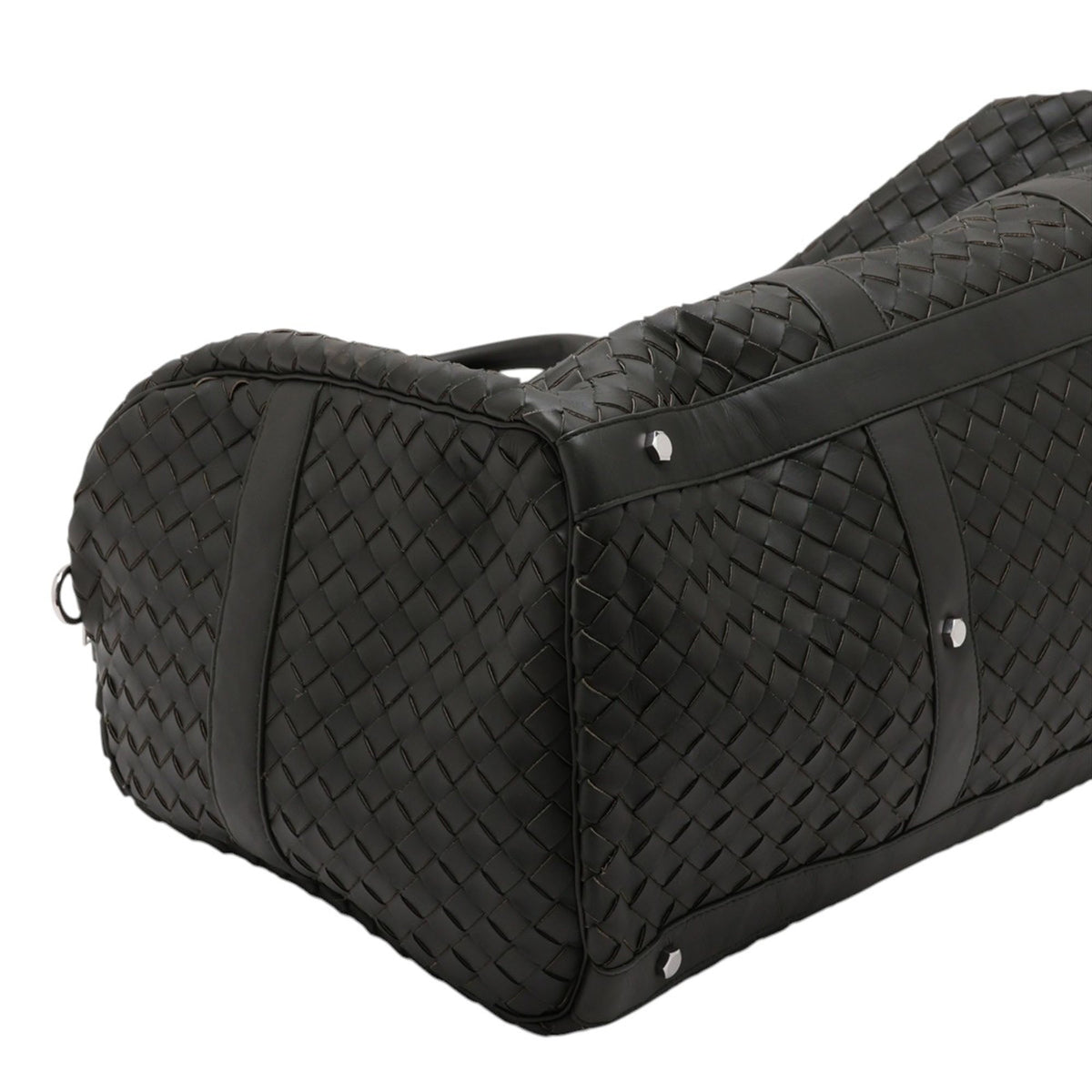 Bottega Veneta Nappa Intrecciato Travel Bag — Brown