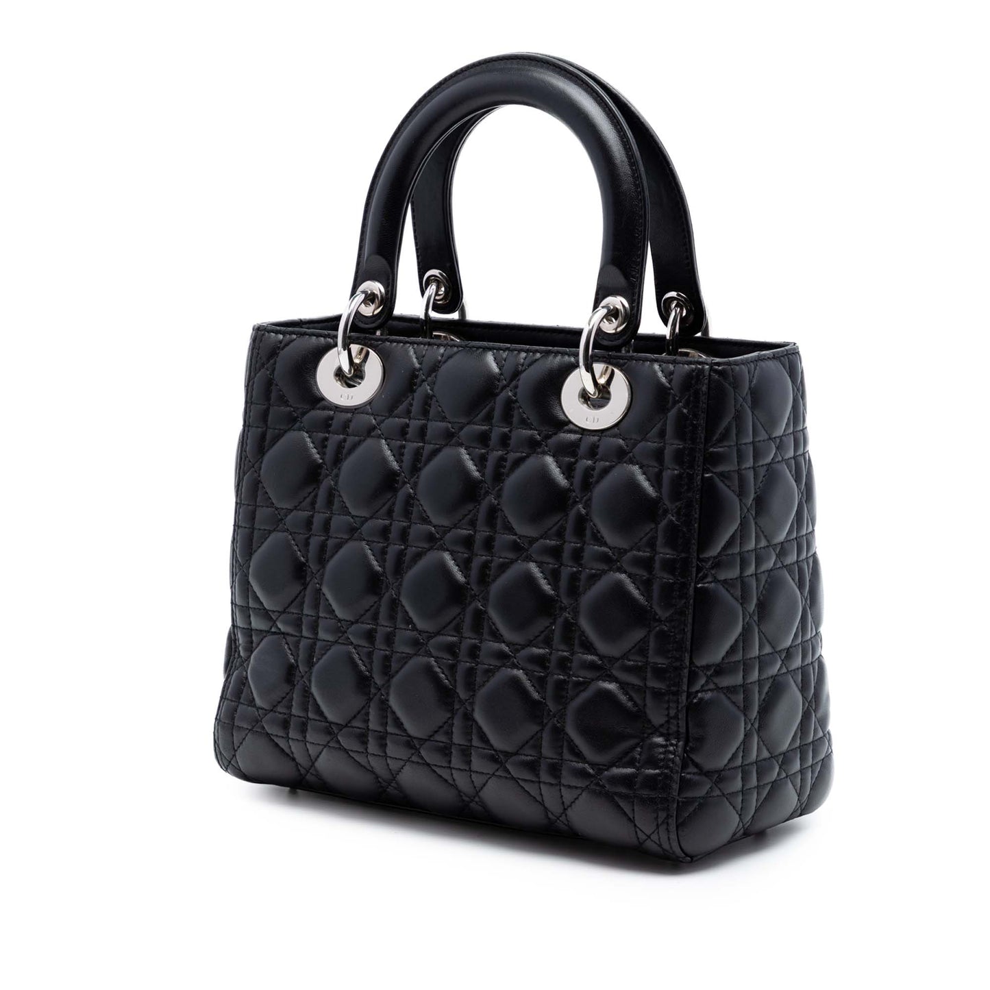 Dior Medium Lambskin Cannage Lady Dior