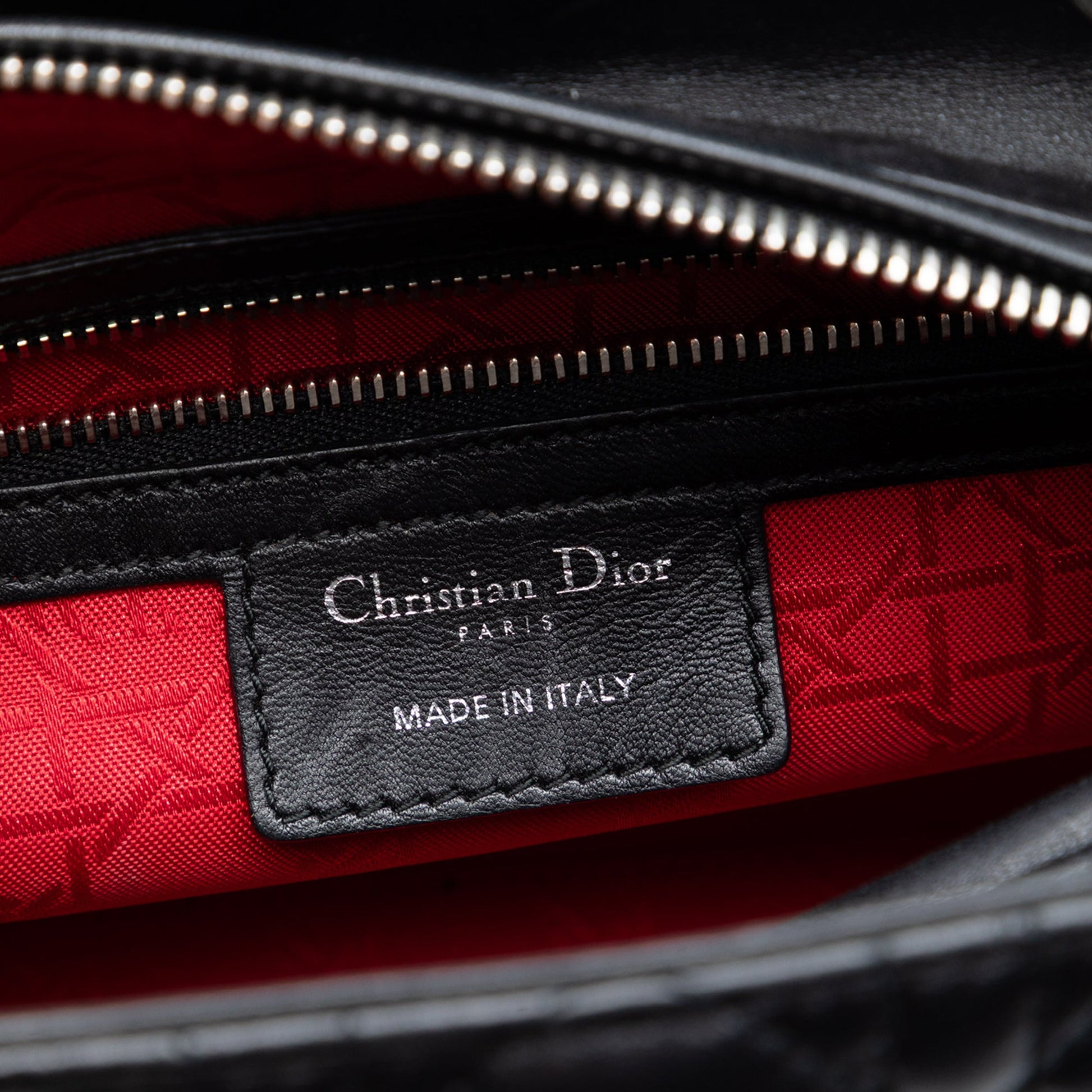 Dior Medium Lambskin Cannage Lady Dior