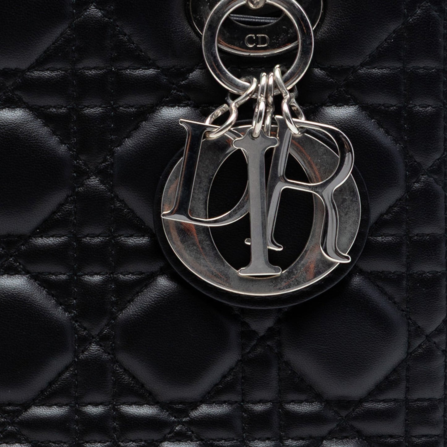 Dior Medium Lambskin Cannage Lady Dior