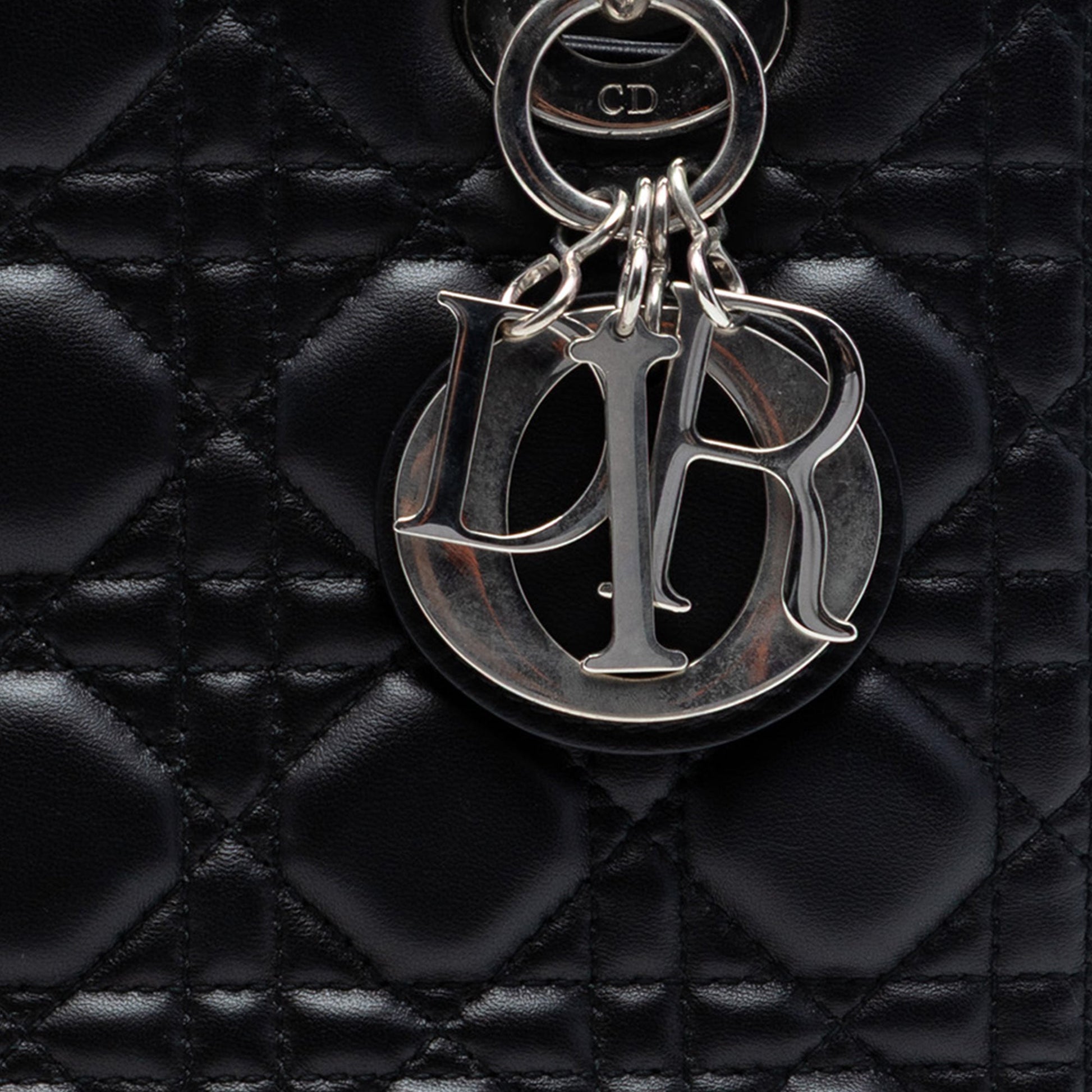 Dior Medium Lambskin Cannage Lady Dior