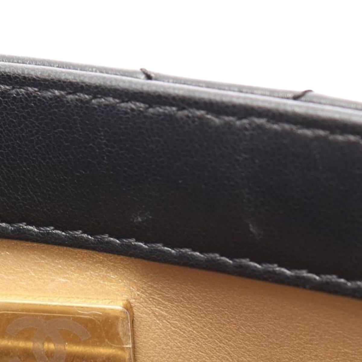 Chanel Mini CC Quilted Lambskin Pearl Flap — Black