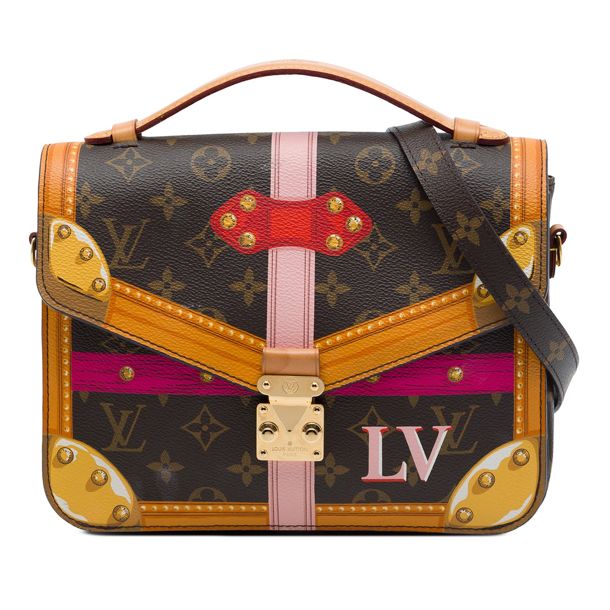 Louis Vuitton Monogram Summer Trunks Pochette Metis — Brown