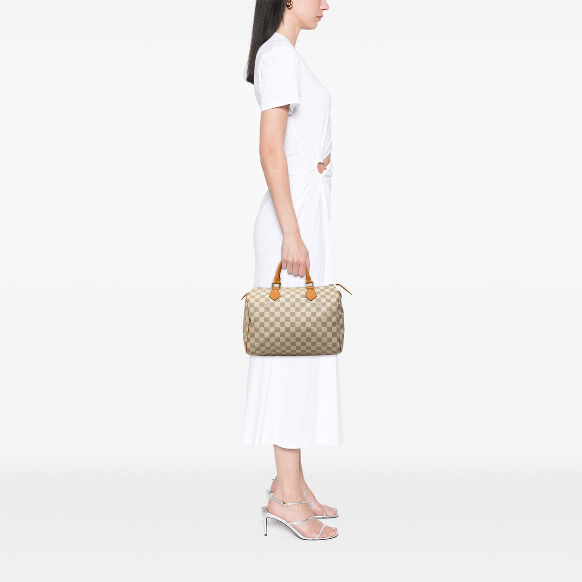 Louis Vuitton Damier Azur Speedy 30 — White