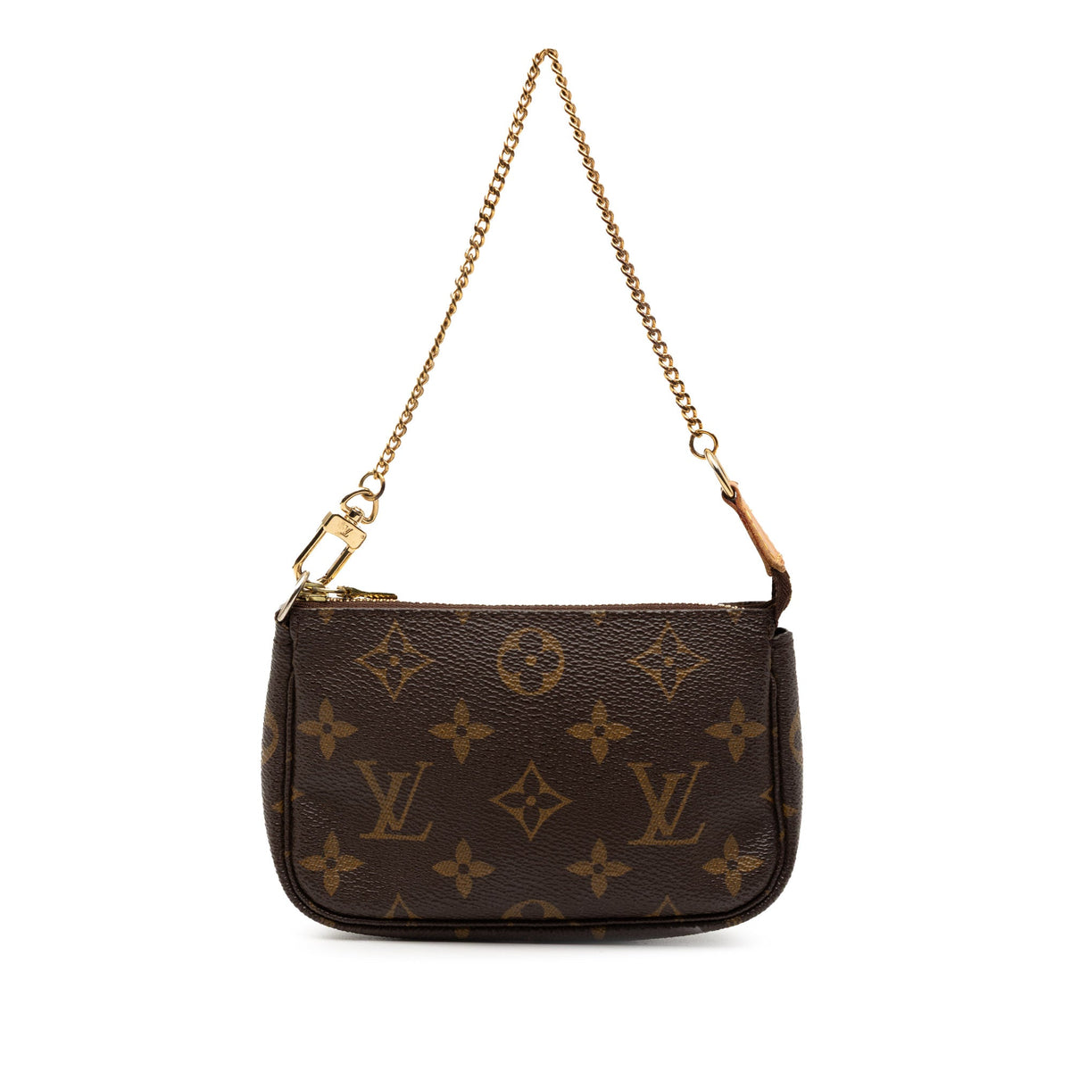 Louis Vuitton Monogram Mini Pochette Accessoires — Brown