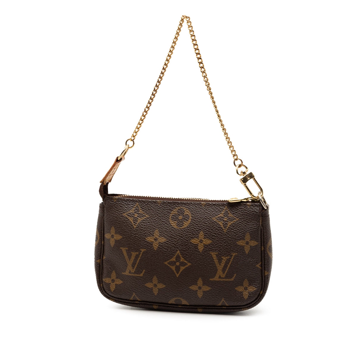 Louis Vuitton Monogram Mini Pochette Accessoires — Brown
