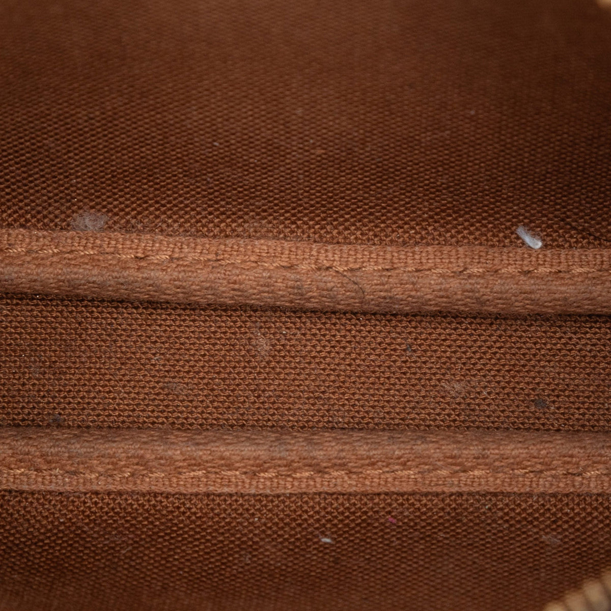 Louis Vuitton Monogram Mini Pochette Accessoires — Brown