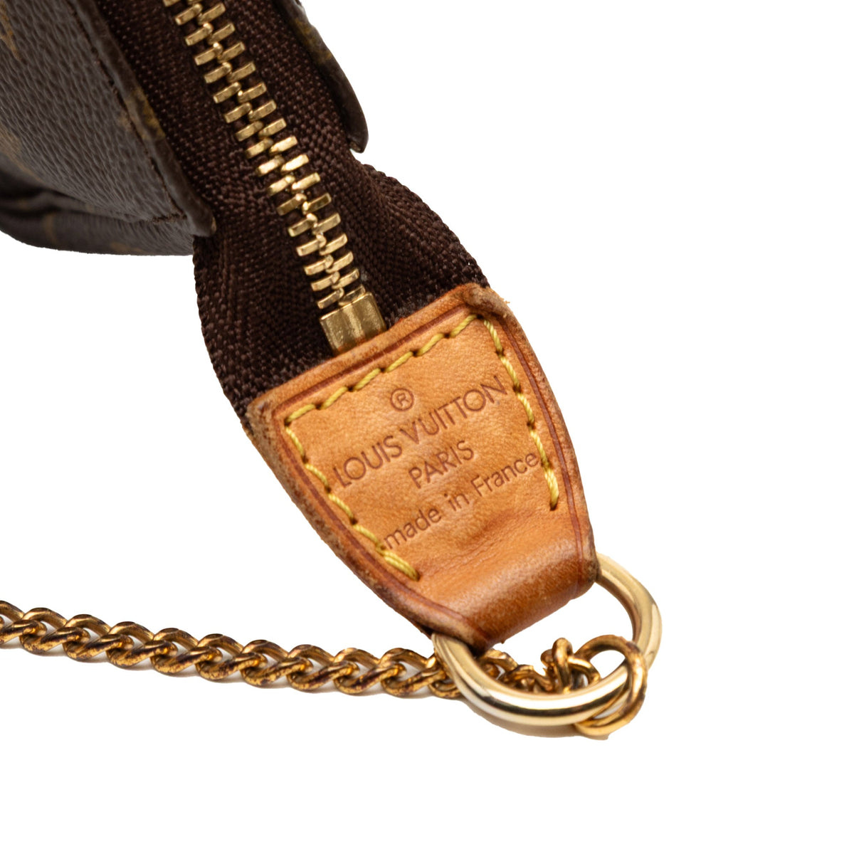 Louis Vuitton Monogram Mini Pochette Accessoires — Brown