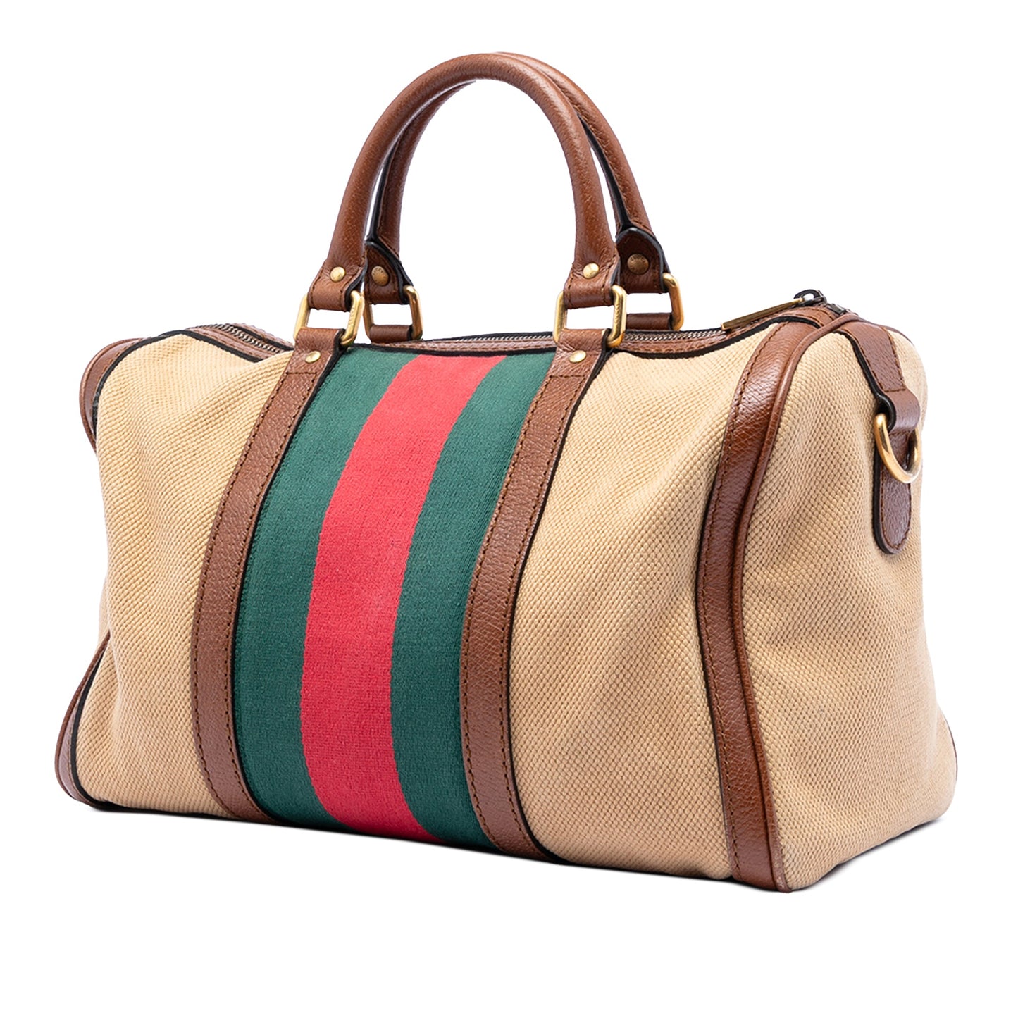 Medium Canvas Web Joy Boston Bag
