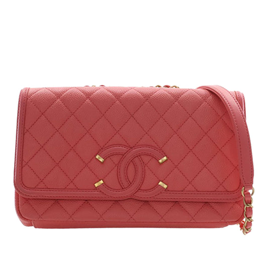 Chanel Medium Caviar CC Filigree Flap