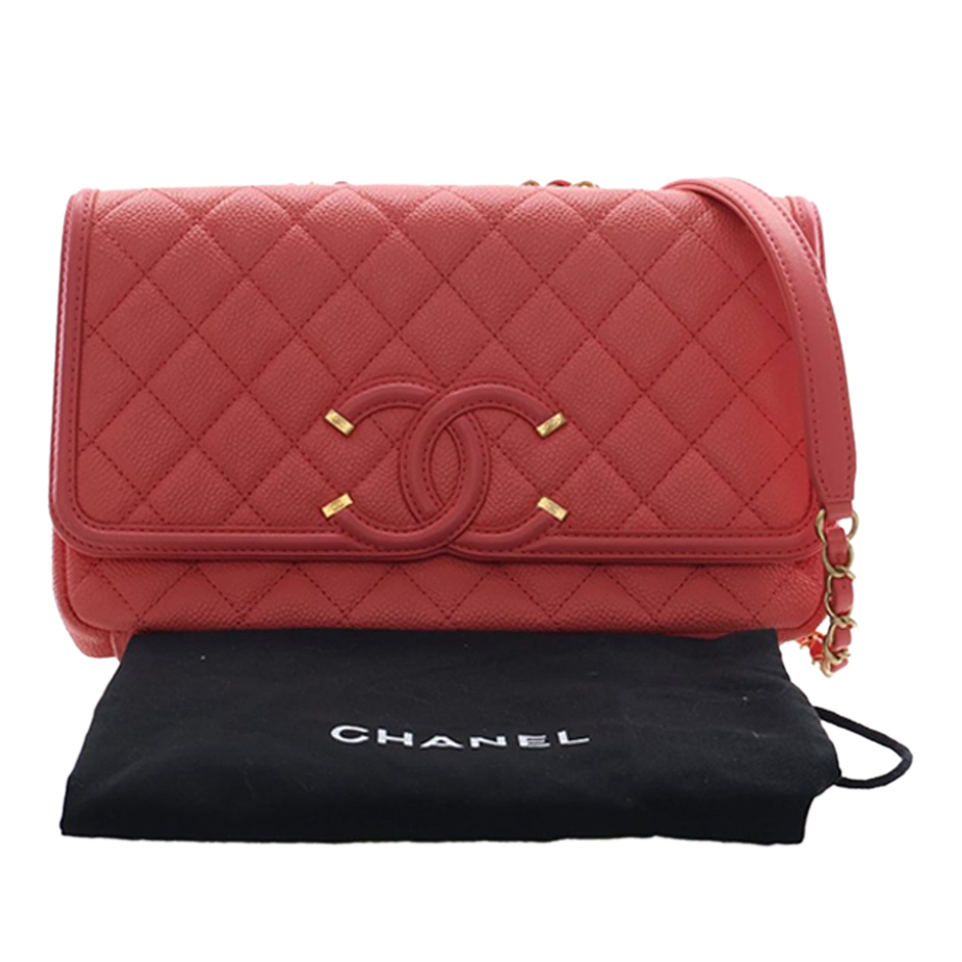Chanel Medium Caviar CC Filigree Flap