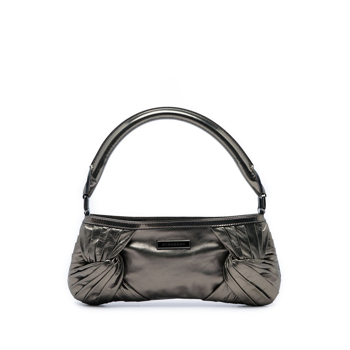 Burberry Metallic Leather Sling Knot Shoulder Bag