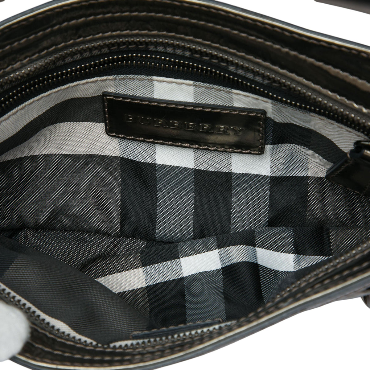 Burberry Metallic Leather Sling Knot Shoulder Bag