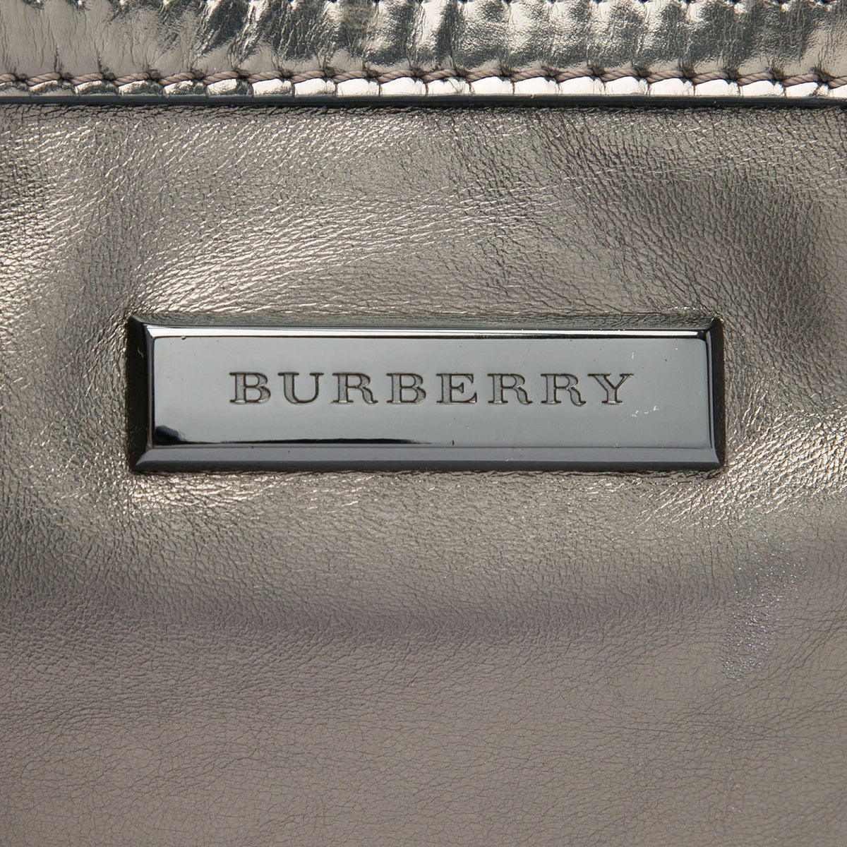 Burberry Metallic Leather Sling Knot Shoulder Bag