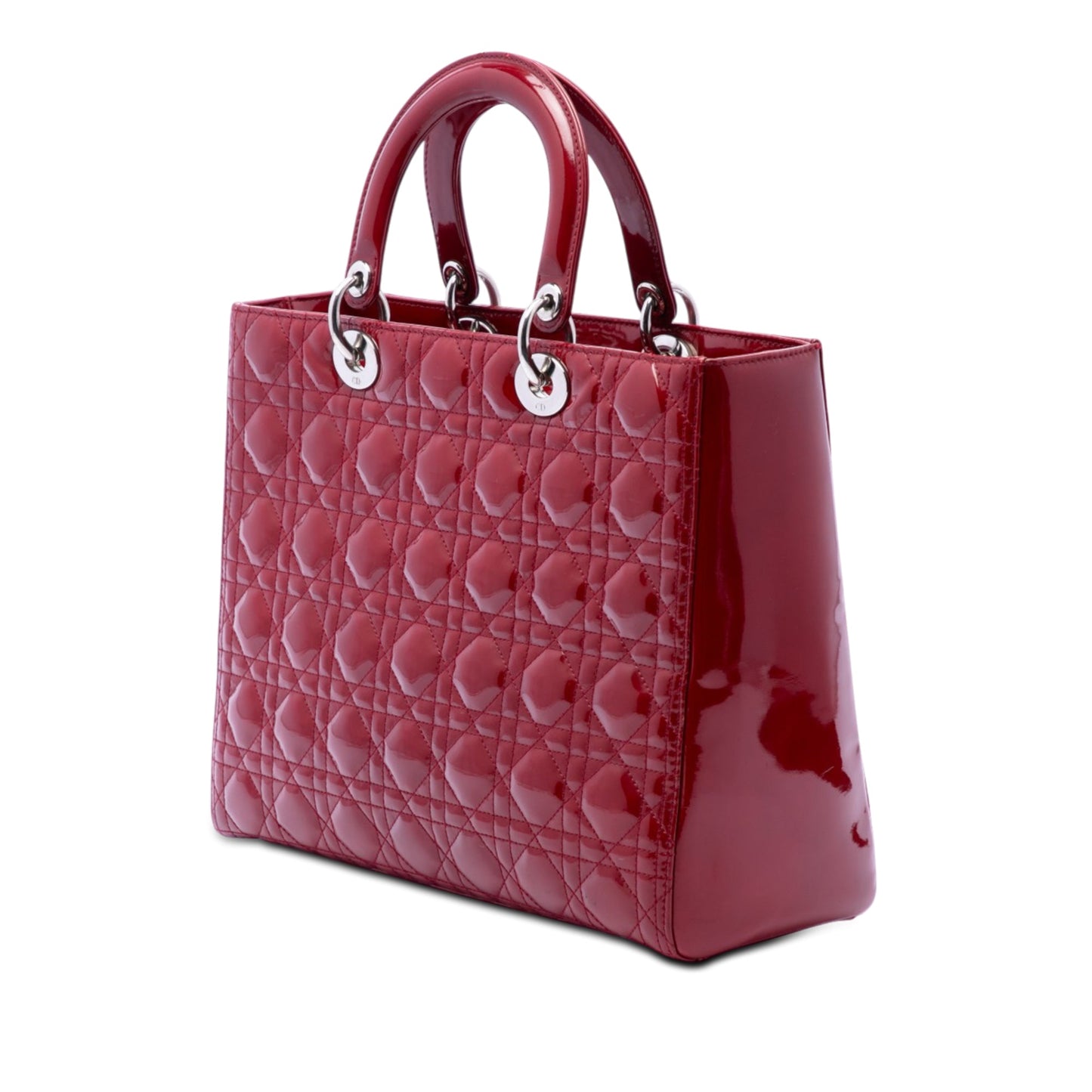 Dior Large Patent Cannage Lady Dior