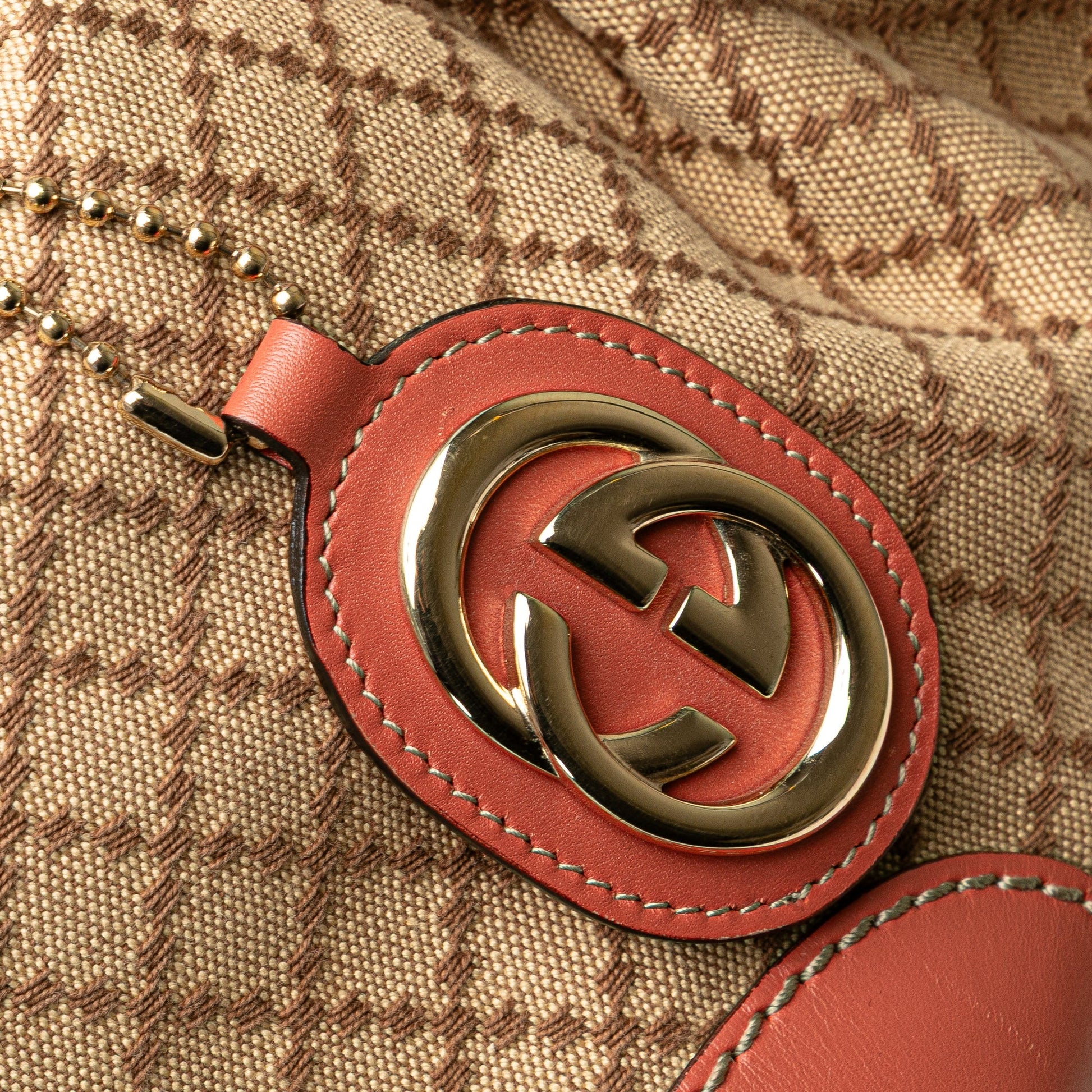 Gucci Diamante Canvas Sukey Satchel
