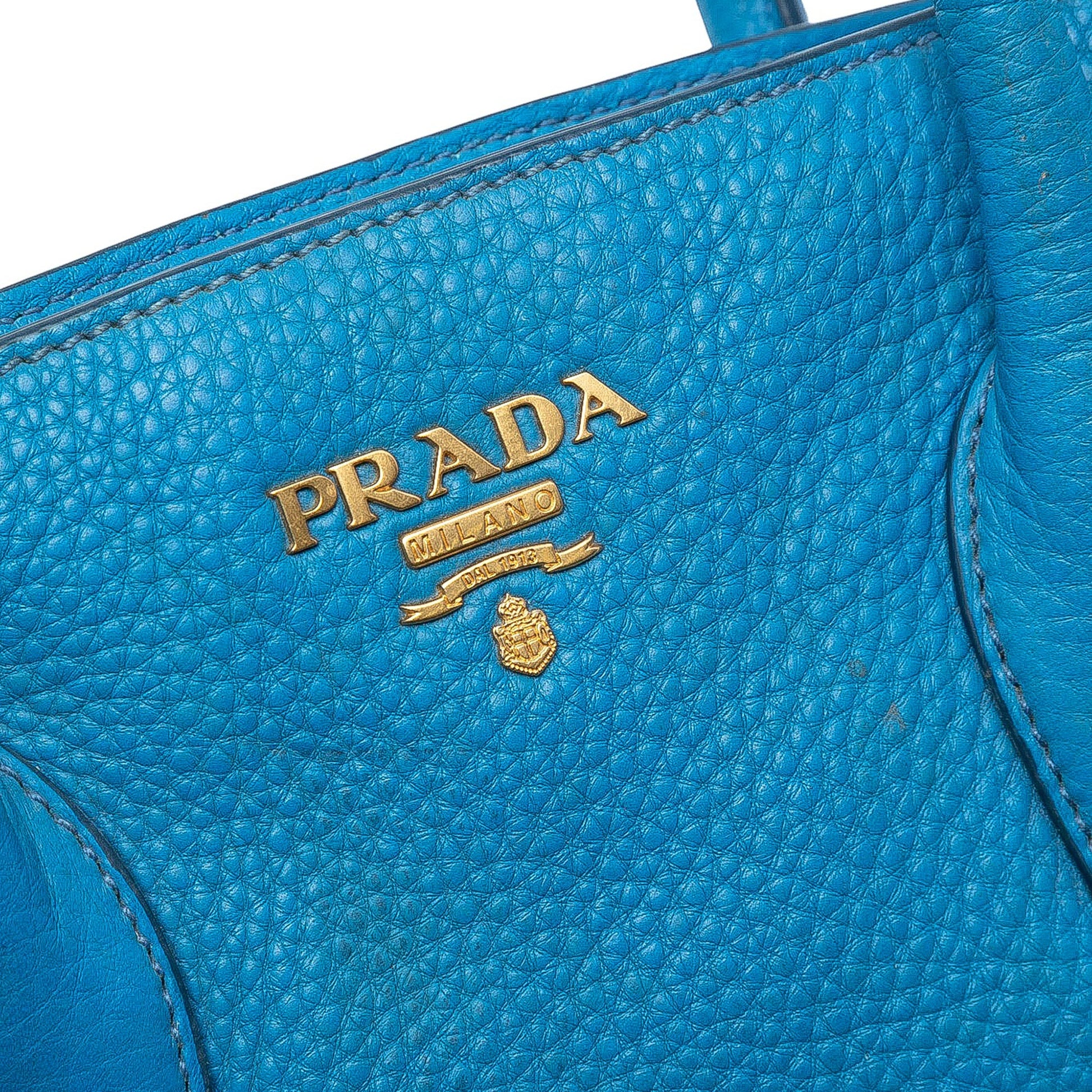 Prada Vitello Daino Open Convertible Tote