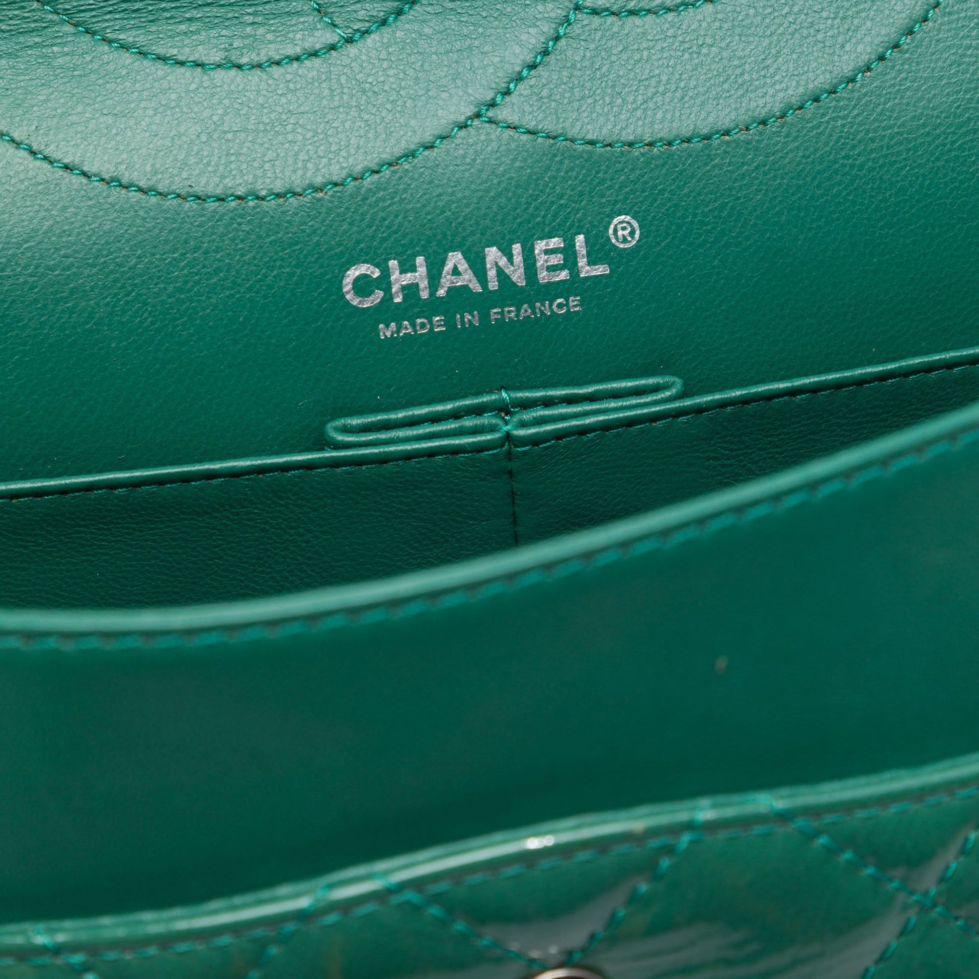 Chanel Quilted Crinkled Patent Reissue 2.55 Double Flap 227