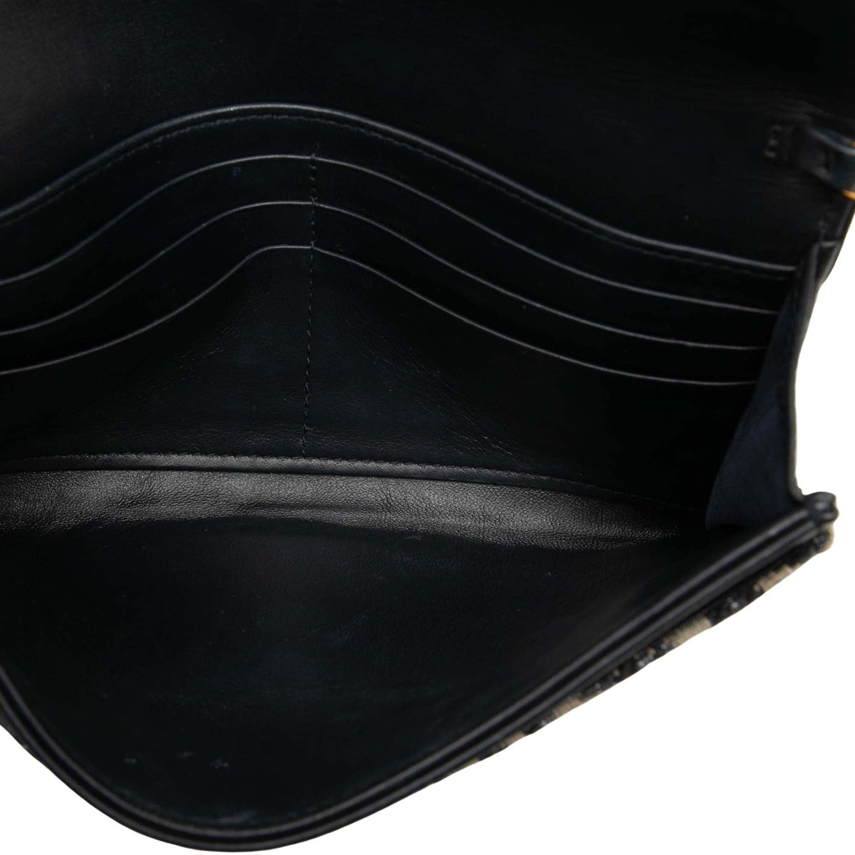 Dior Small Oblique Canvas Saddle Pouch with Chain — Blue
