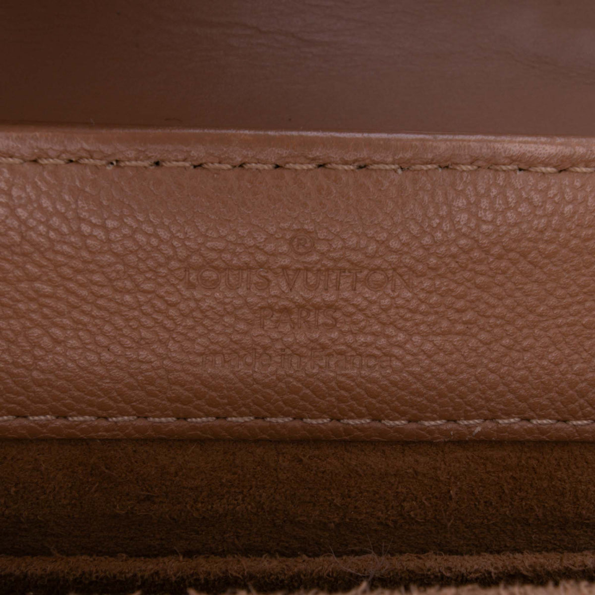Louis Vuitton Monogram Cuir Plume Ecume Very Chain Satchel