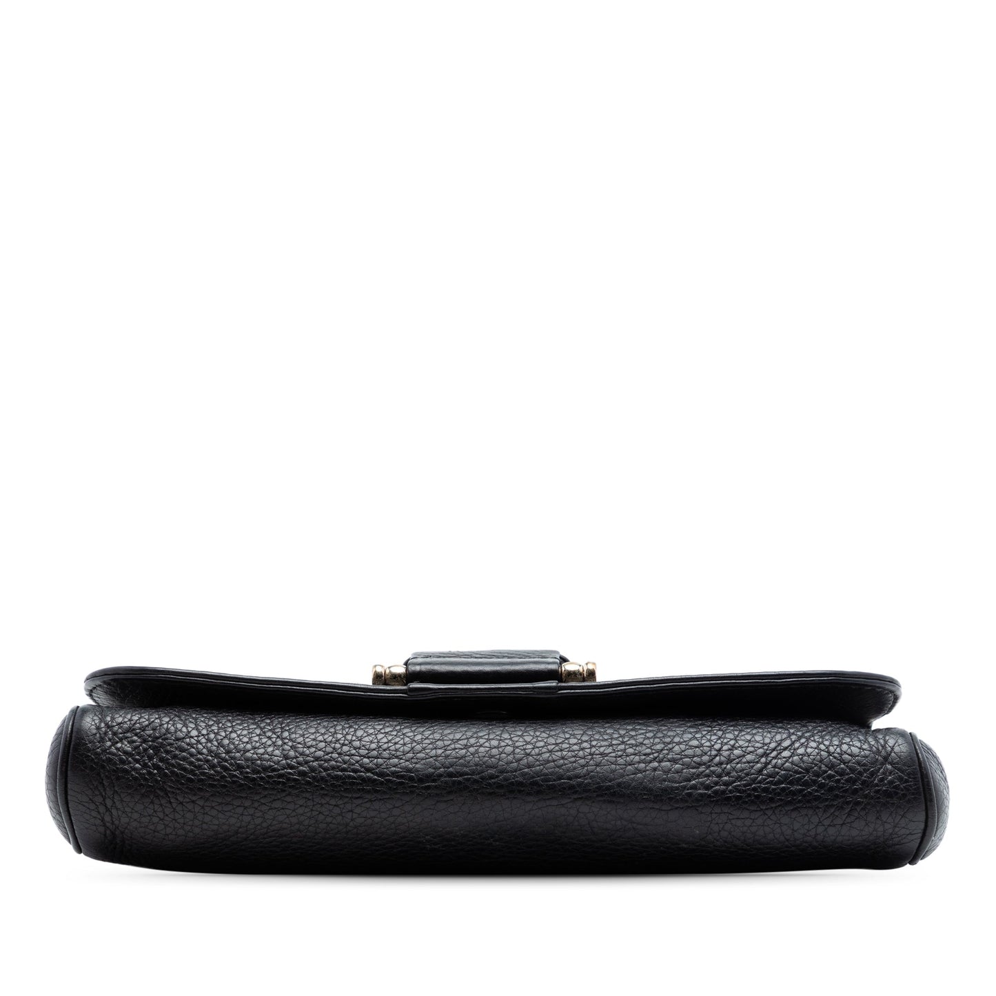 Gucci Pebbled Leather Greenwich Clutch with Chain
