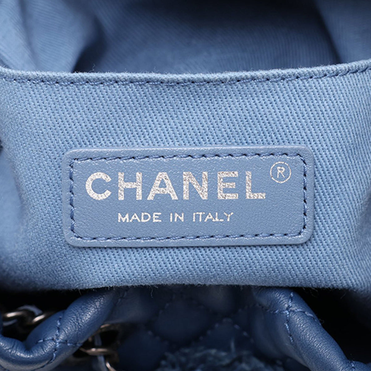 Chanel Paris Salzburg Denim Edelweiss Fringe Bucket Bag — Blue