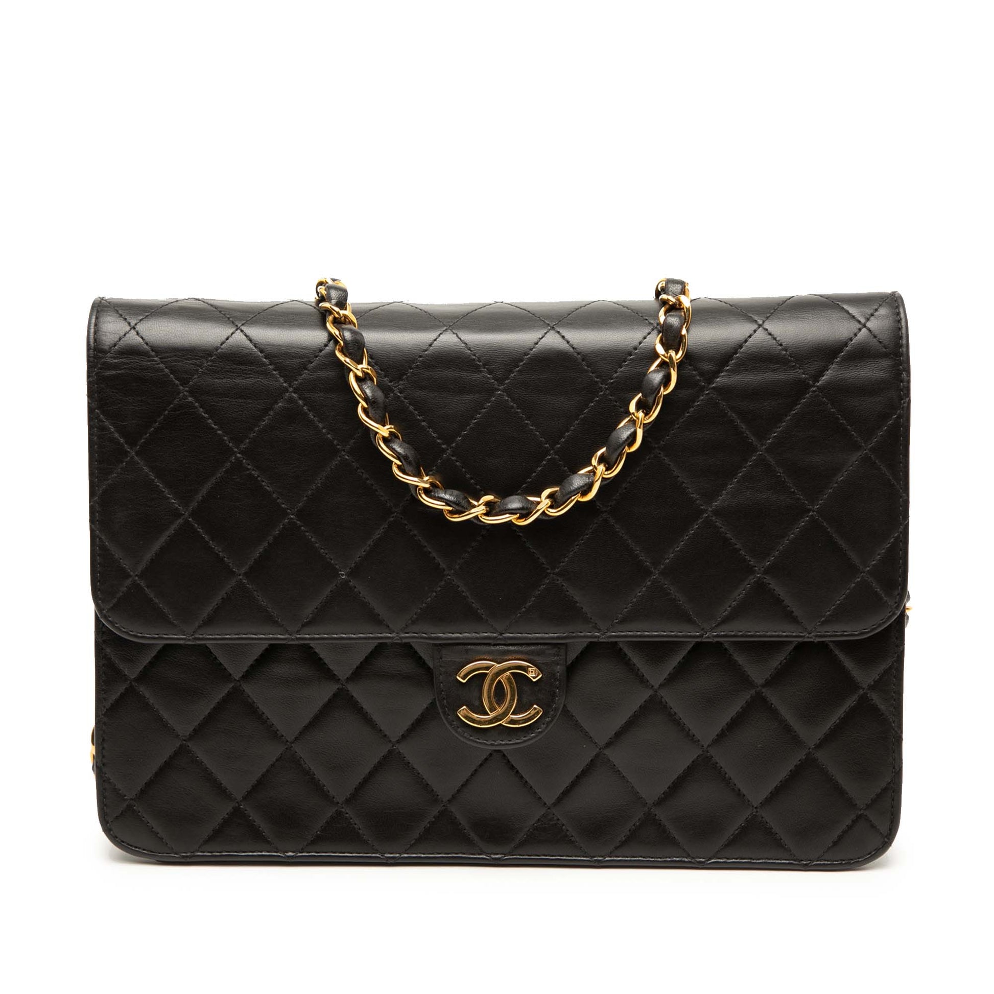 Chanel Medium CC Quilted Lambskin Single Flap